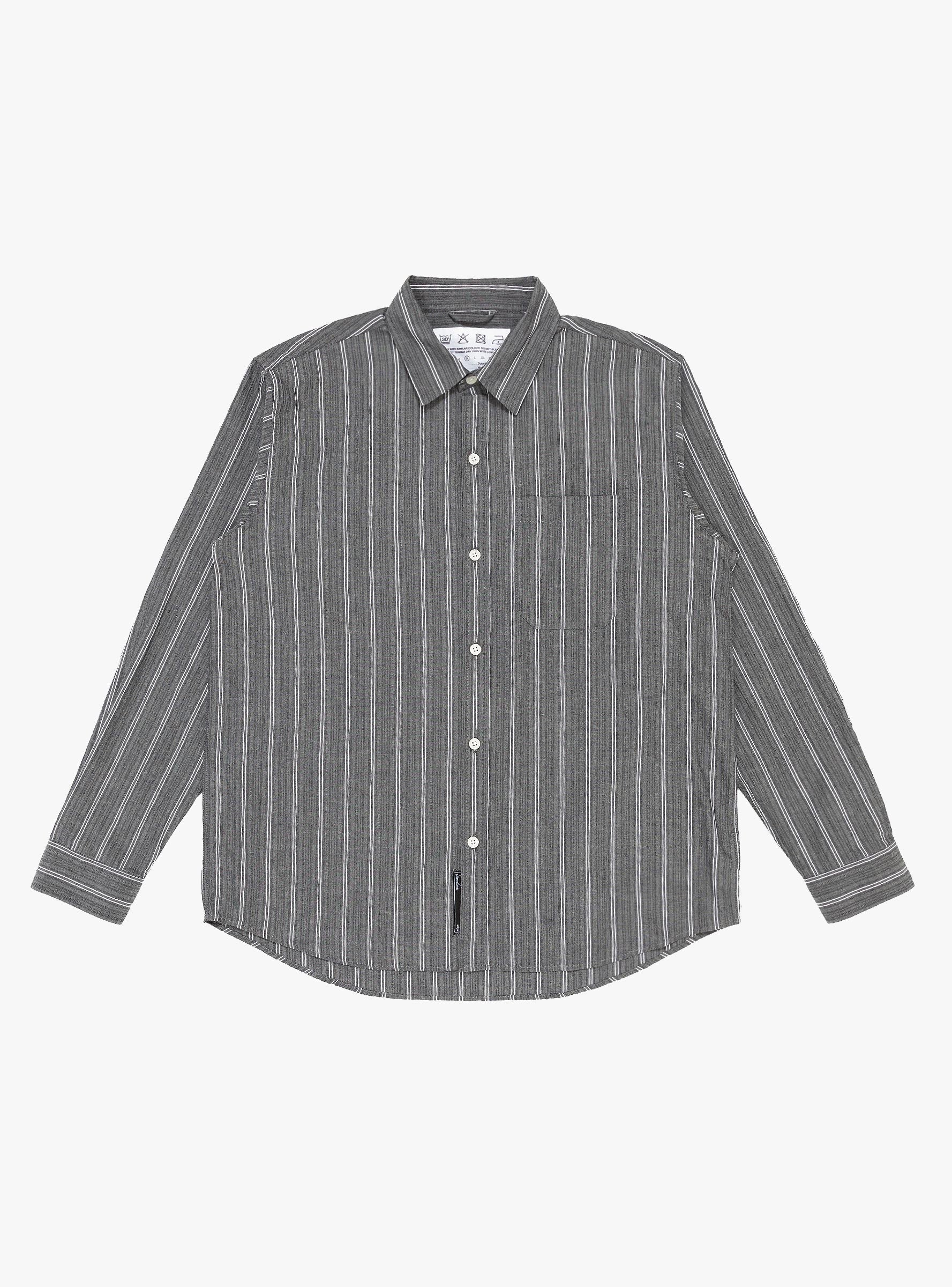  mfpen Distant Shirt Grey Stripe - Size: Large