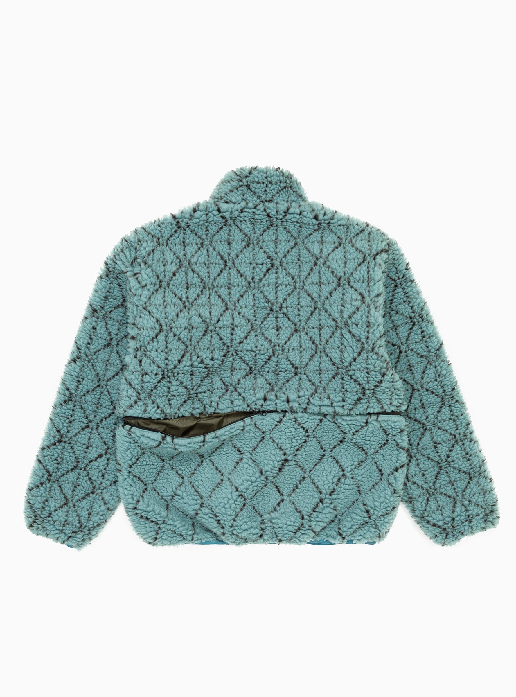  Kapital DO-GI Sashiko Boa Fleece Blue - Size: Small