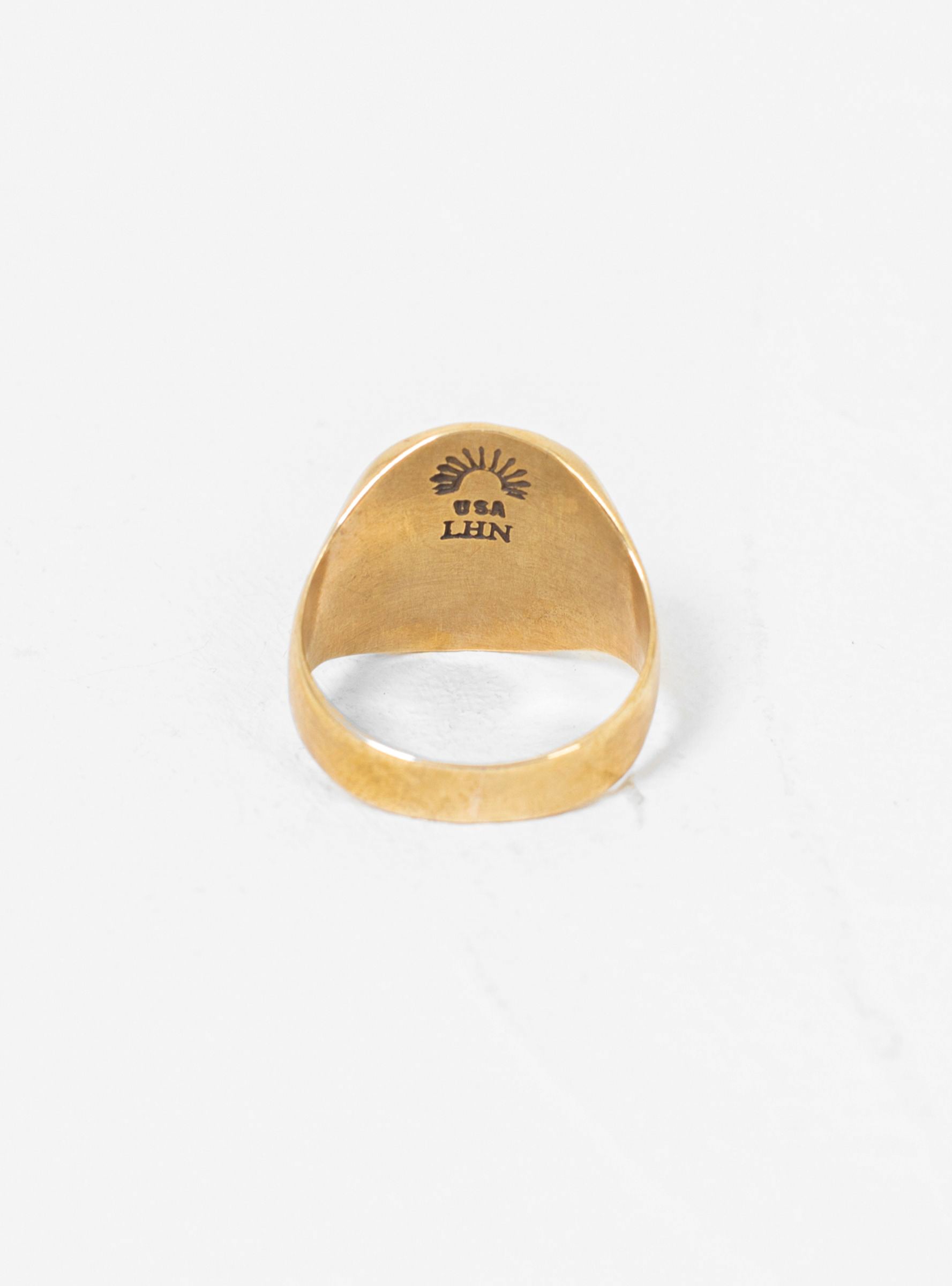  LHN Jewelry Rose Signet Ring Brass - 8