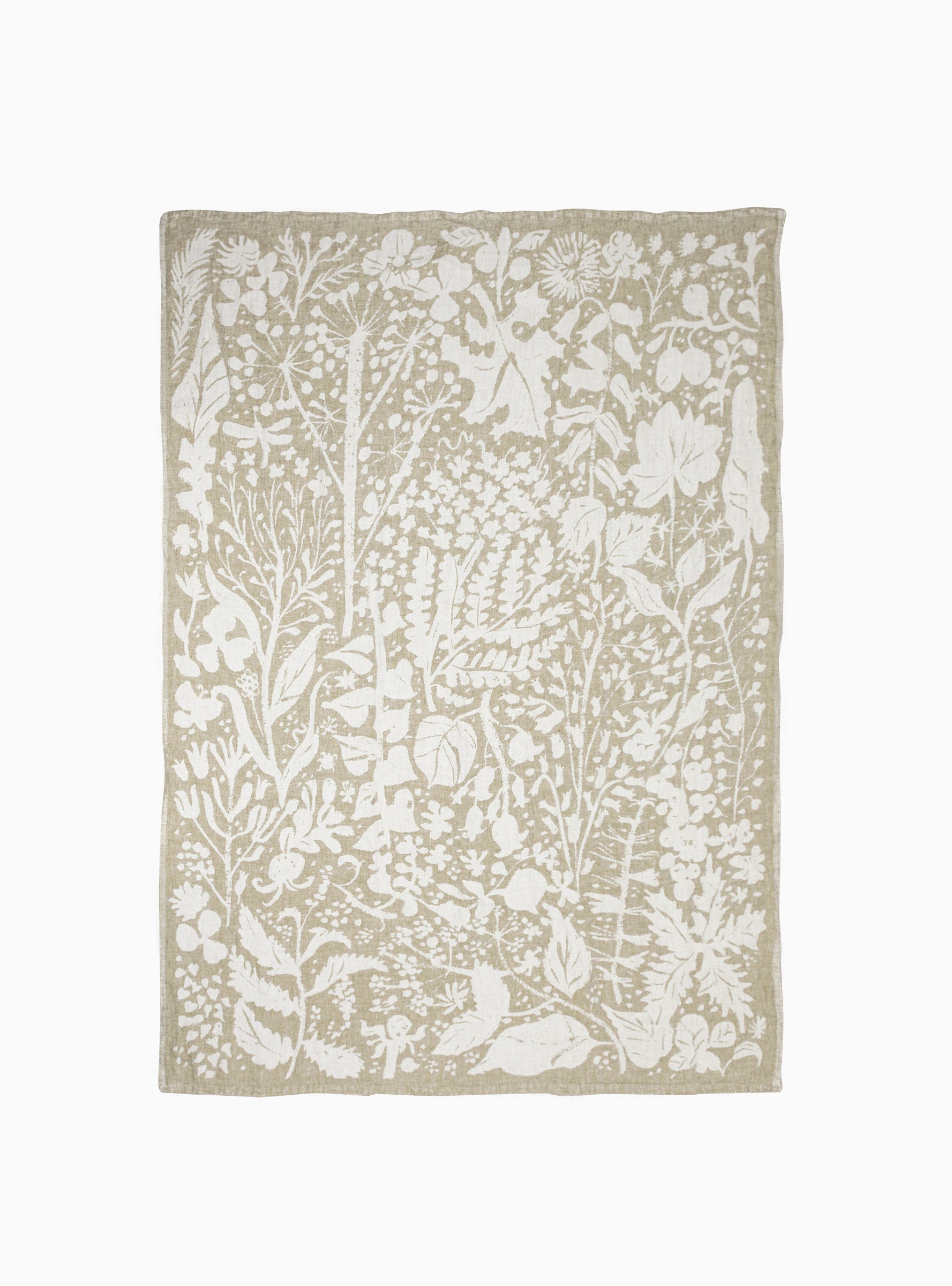  Lapuan Kankurit Villiyrtit Tablecloth White & Olive