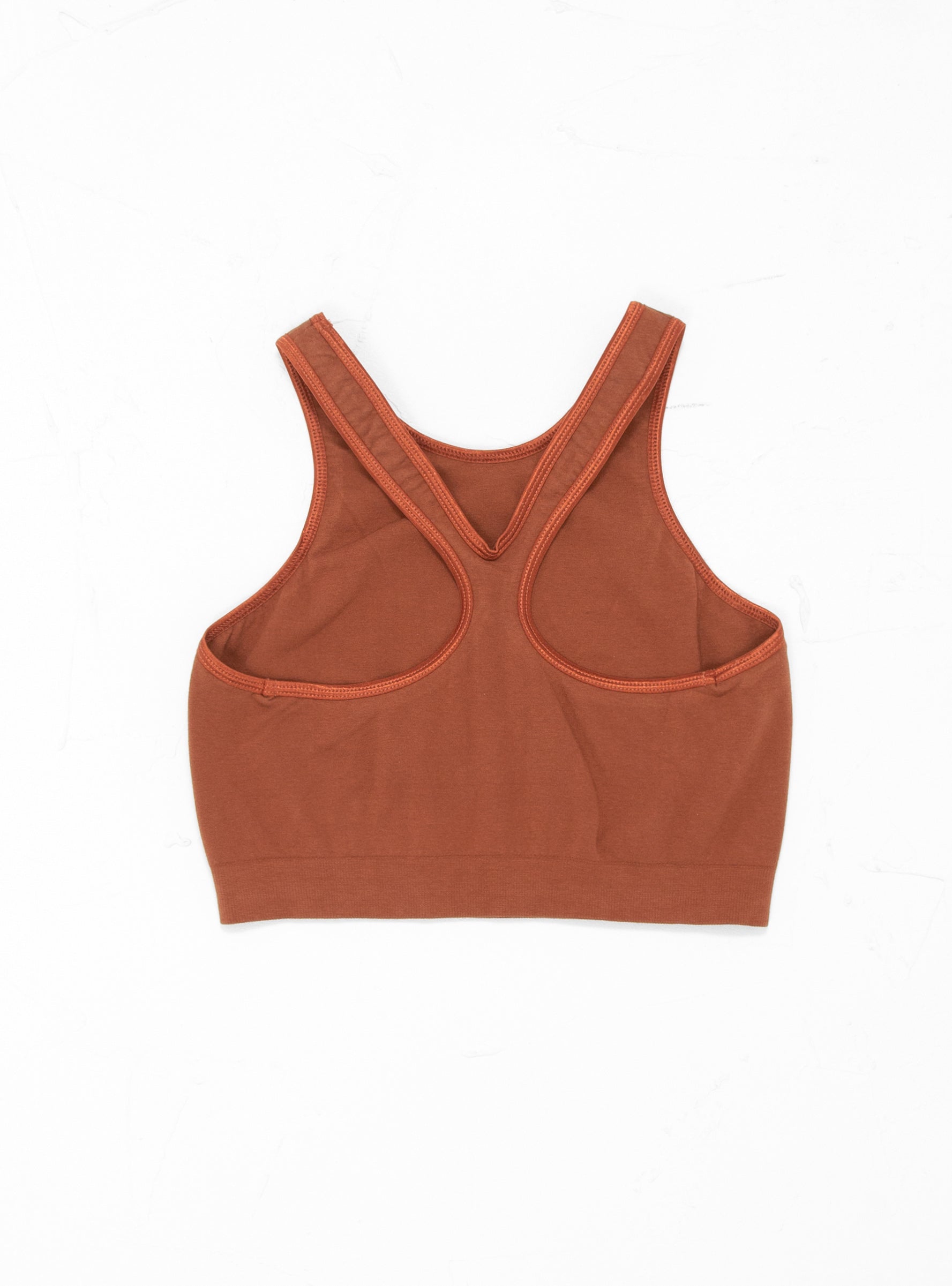  Baserange Oleta Highneck Bra Rust Brown - Size: M/L