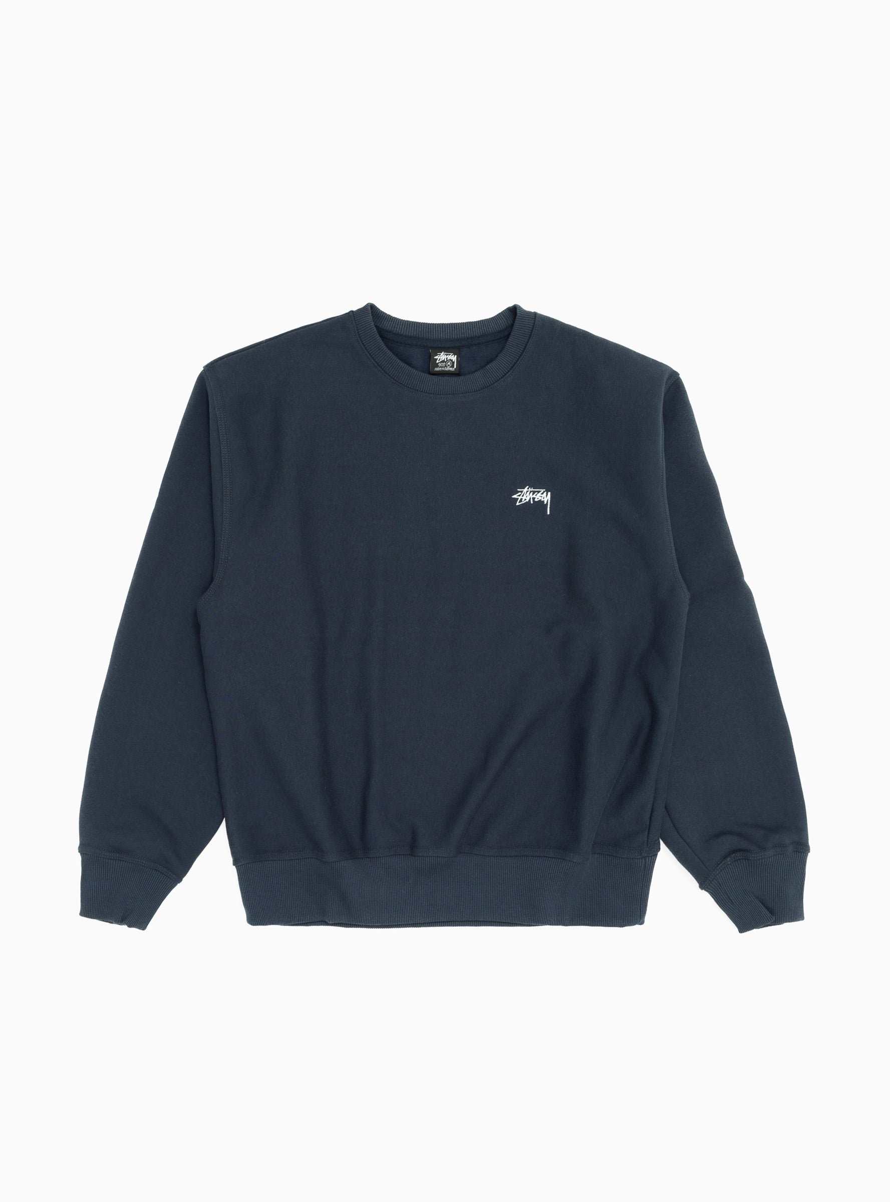  Stüssy Stock Logo Sweatshirt Navy