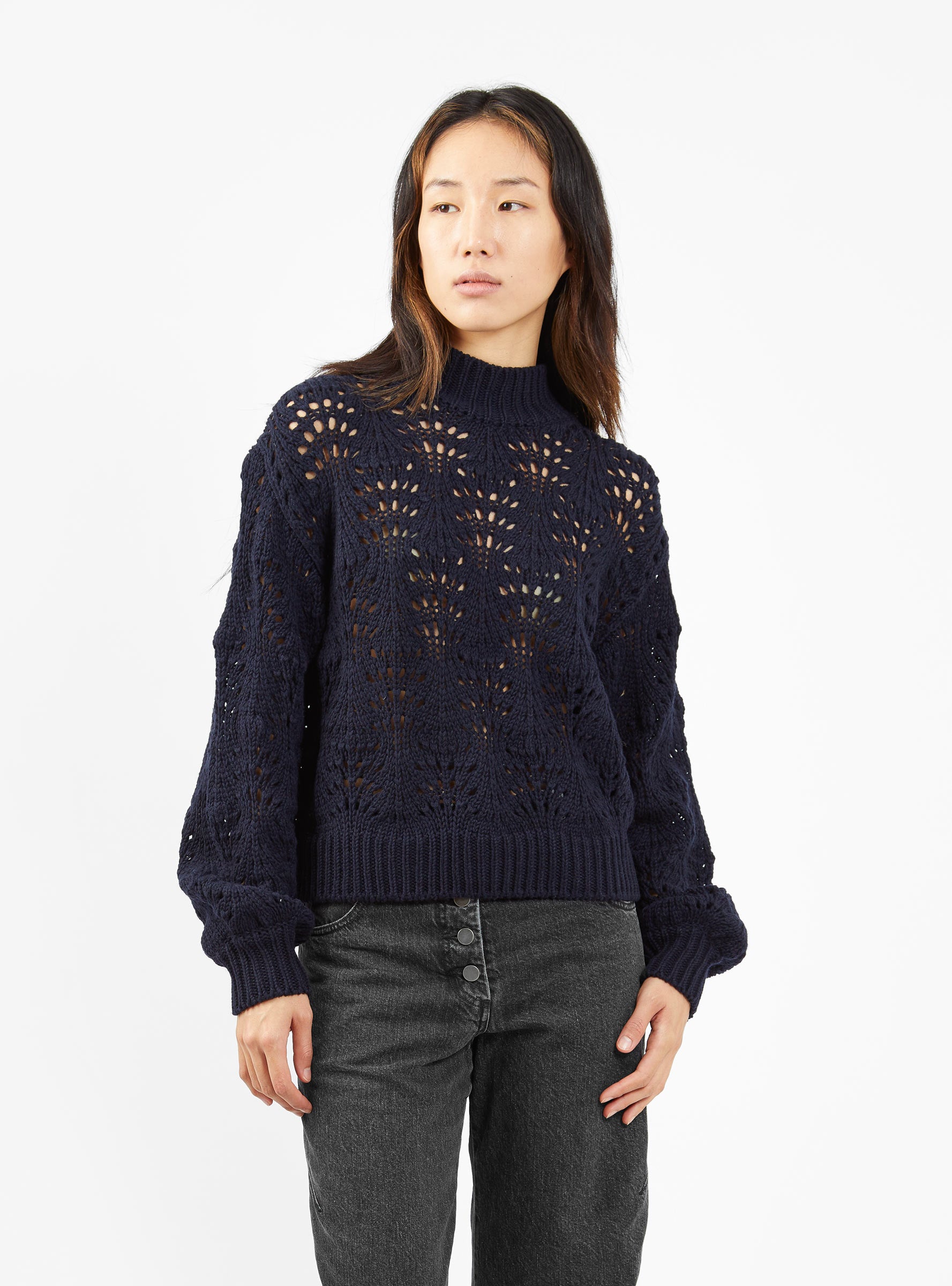  Minä Perhonen Bocciolo Sweater Navy