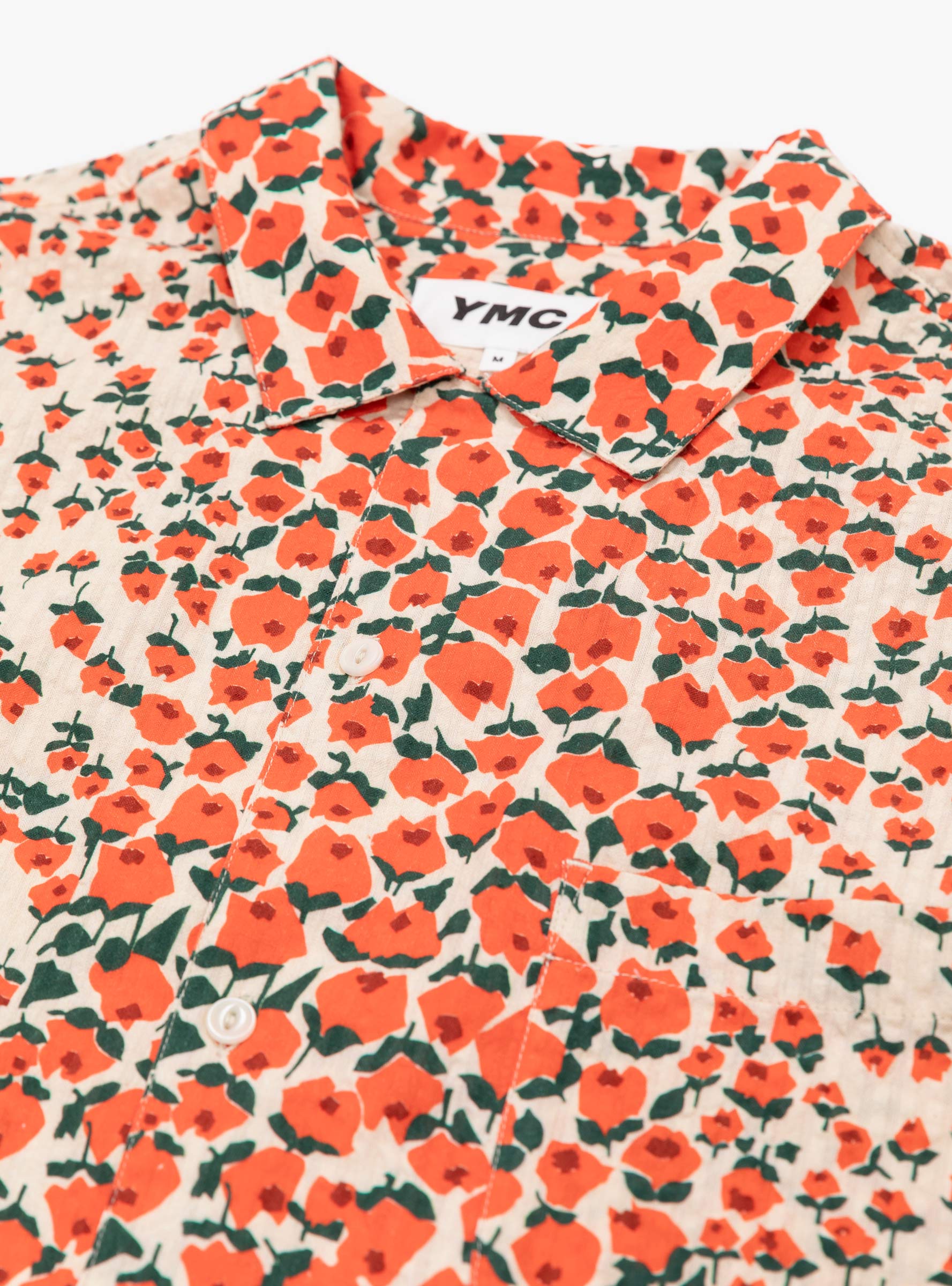 Ymc YMC Malick Shirt Floral - Size: Medium