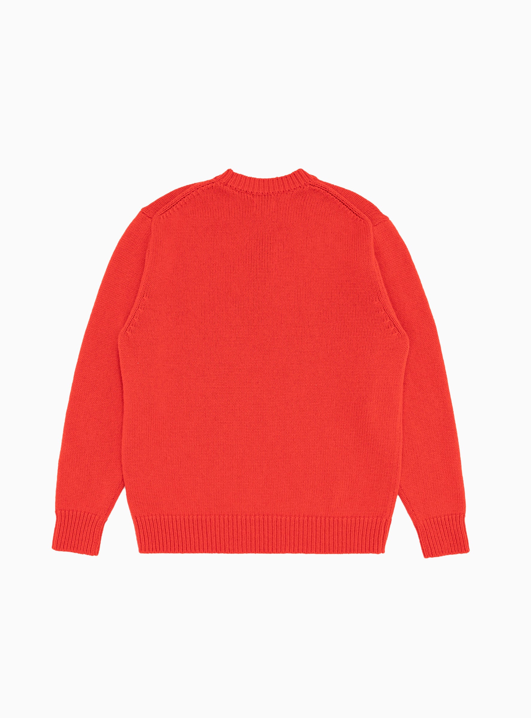  YONETOMI Soft Lambswool Sweater Red - Size: Large