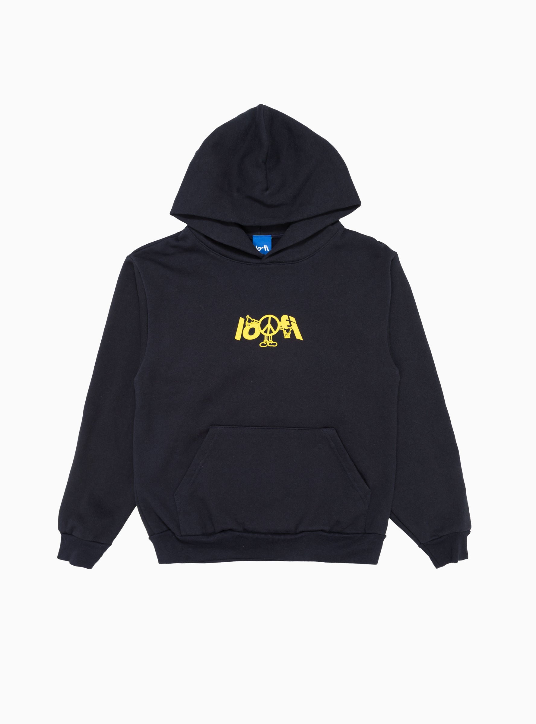  Lo-Fi Peace Logo Hoodie Navy