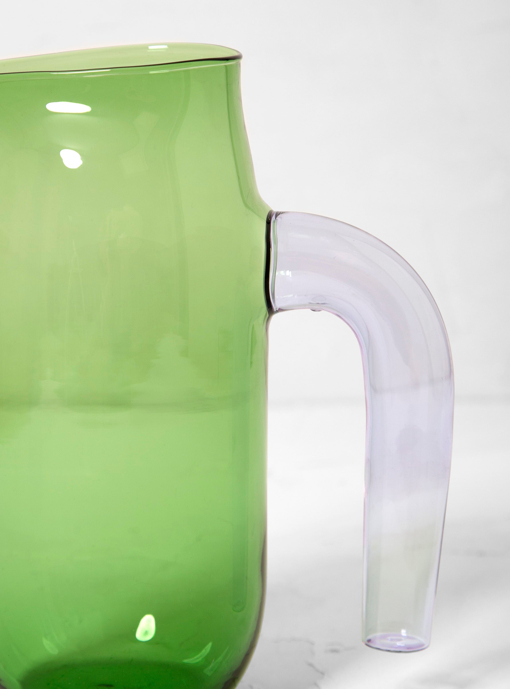  Hay x Jochen Holz Glass Jug Green & Lavender