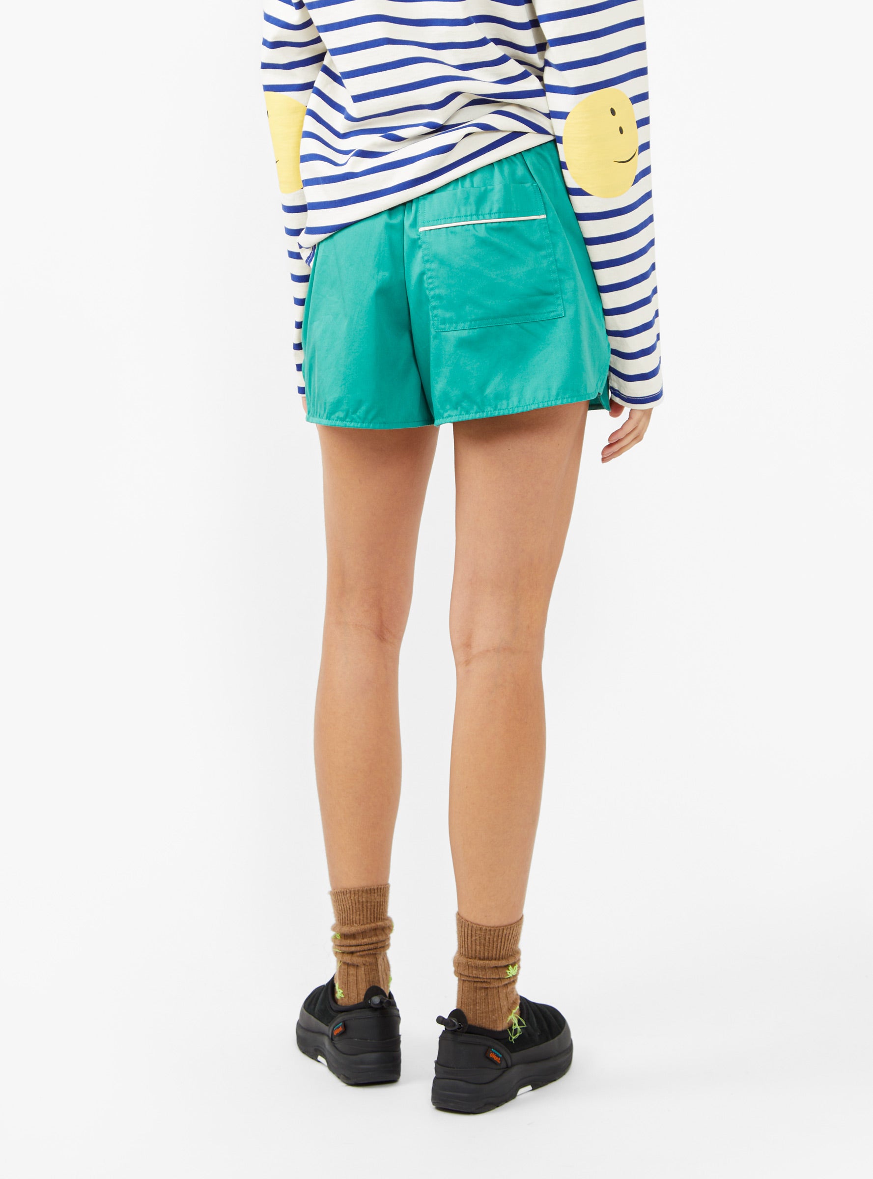  Hay Outline Pyjama Shorts Green - Size: M/L