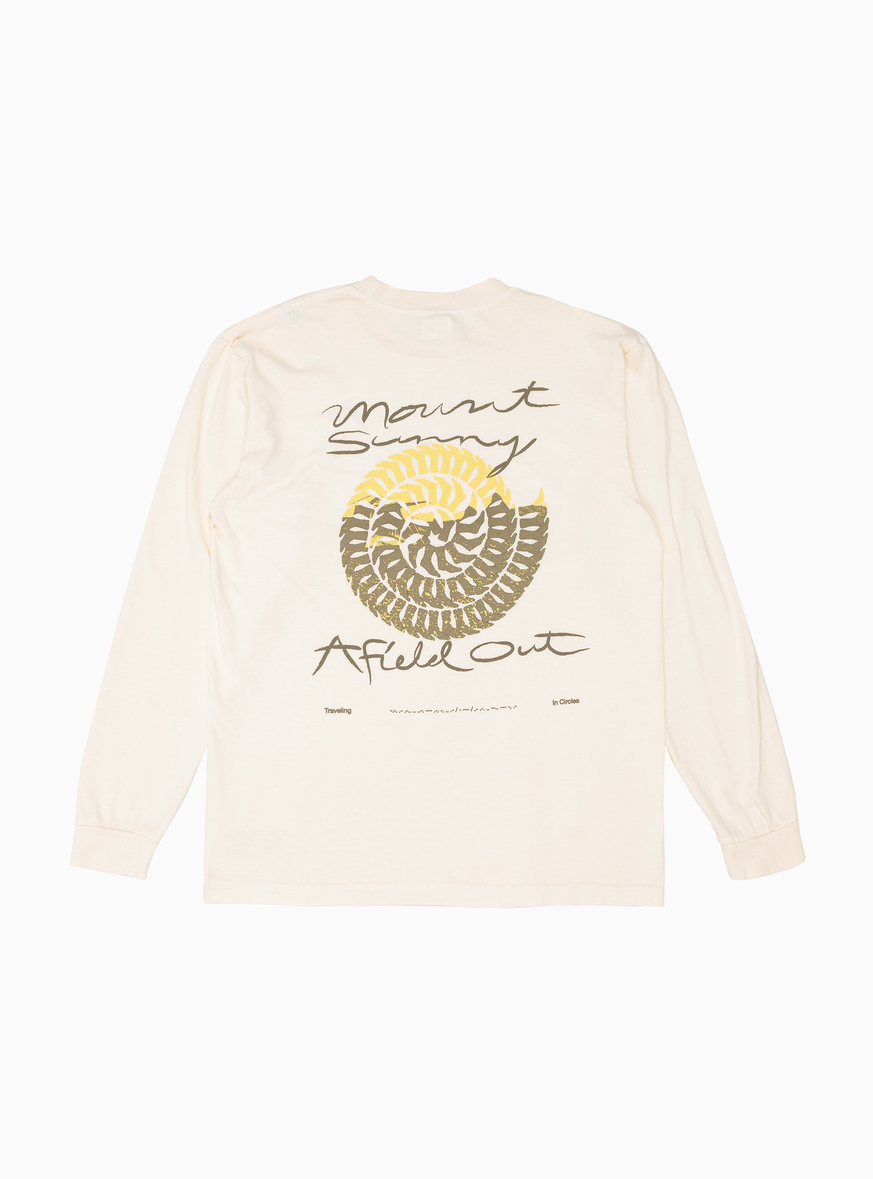  Afield Out & Mount Sunny Circles Long Sleeve T-shirt Bone