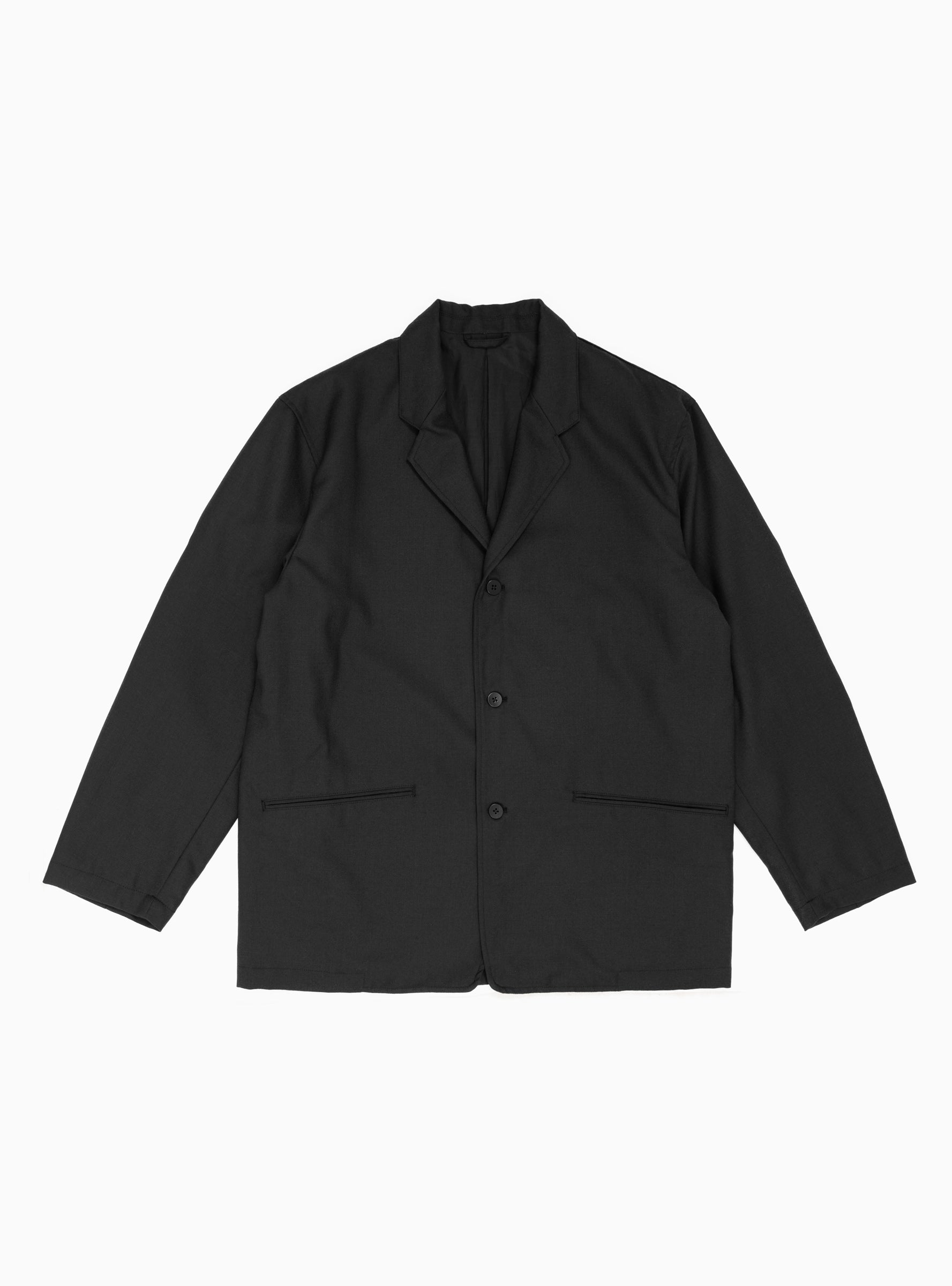  Still By Hand Relaxed Wool Jacket Ink Black