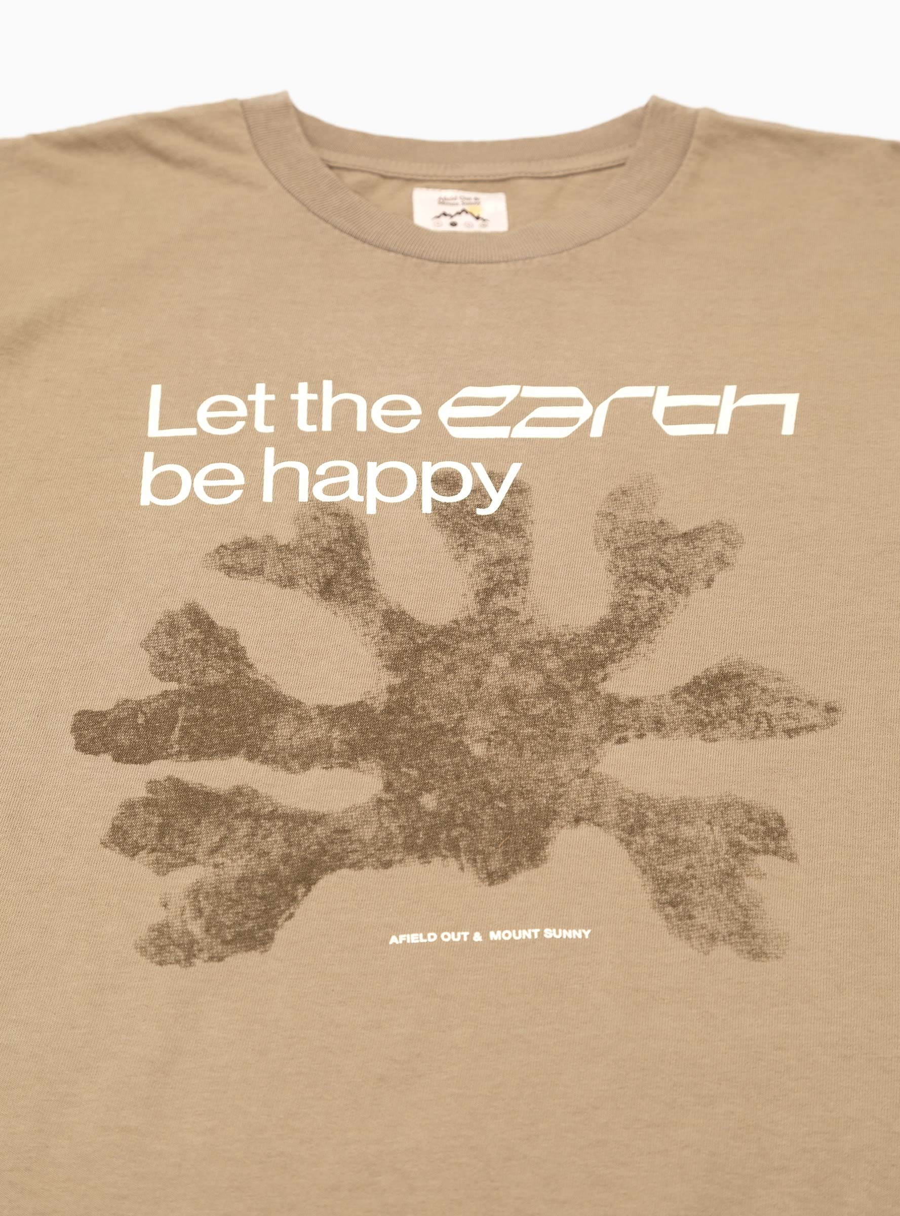  Afield Out & Mount Sunny Earth T-shirt Sand - Size: Large