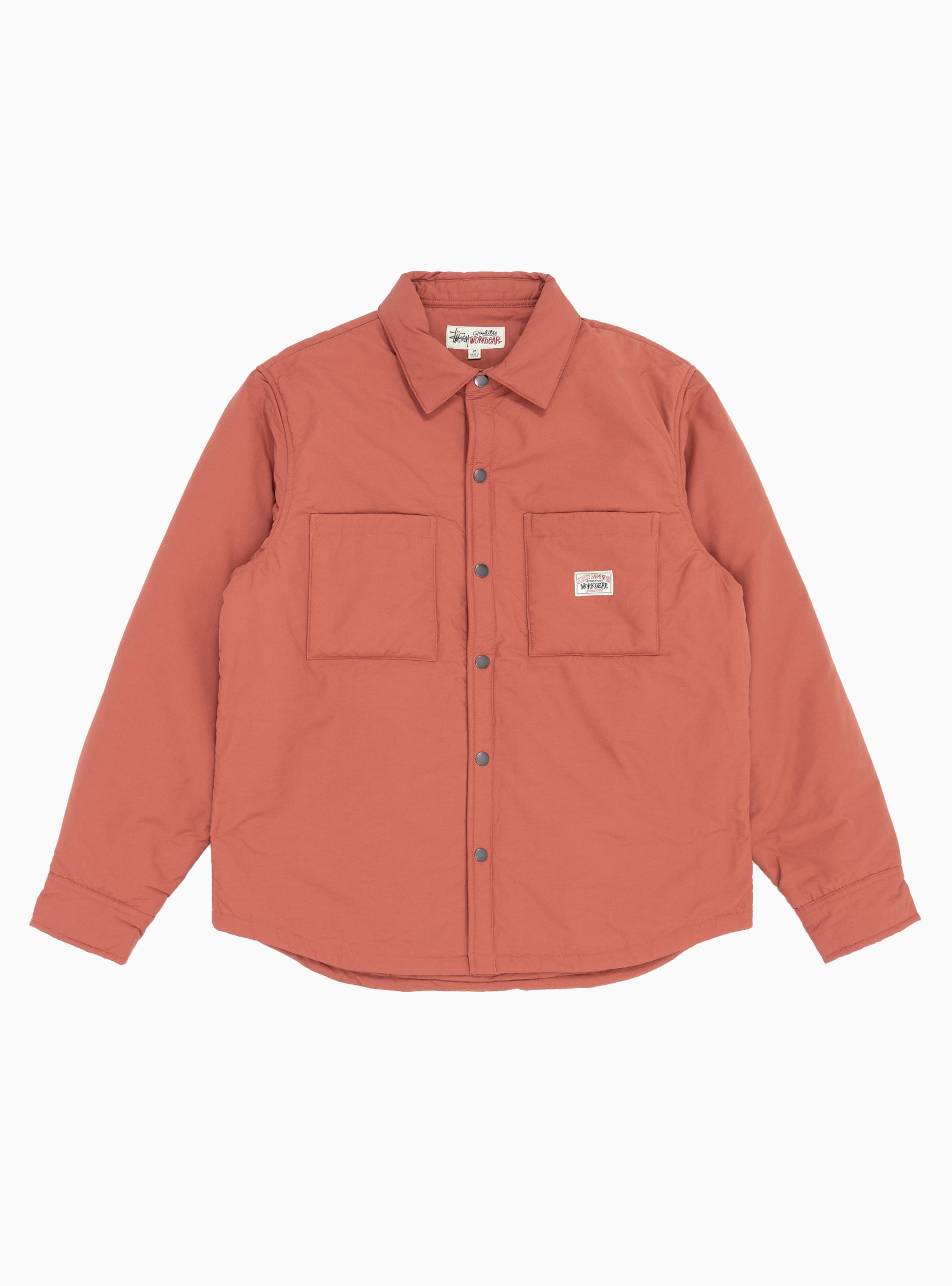  Stüssy Padded Tech Over Shirt Brick Red