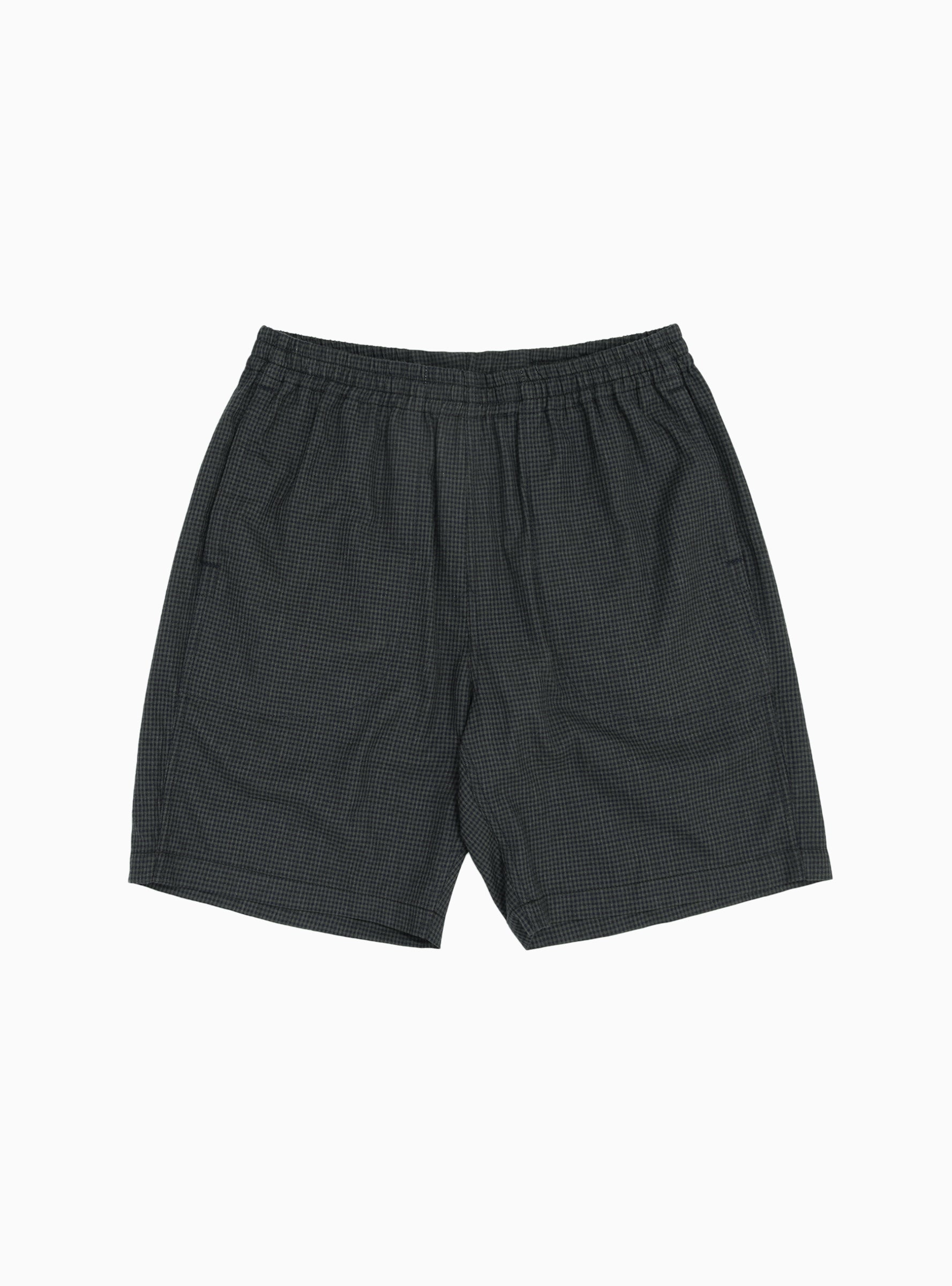  Home Party Shorts Navy Check - Size: Large