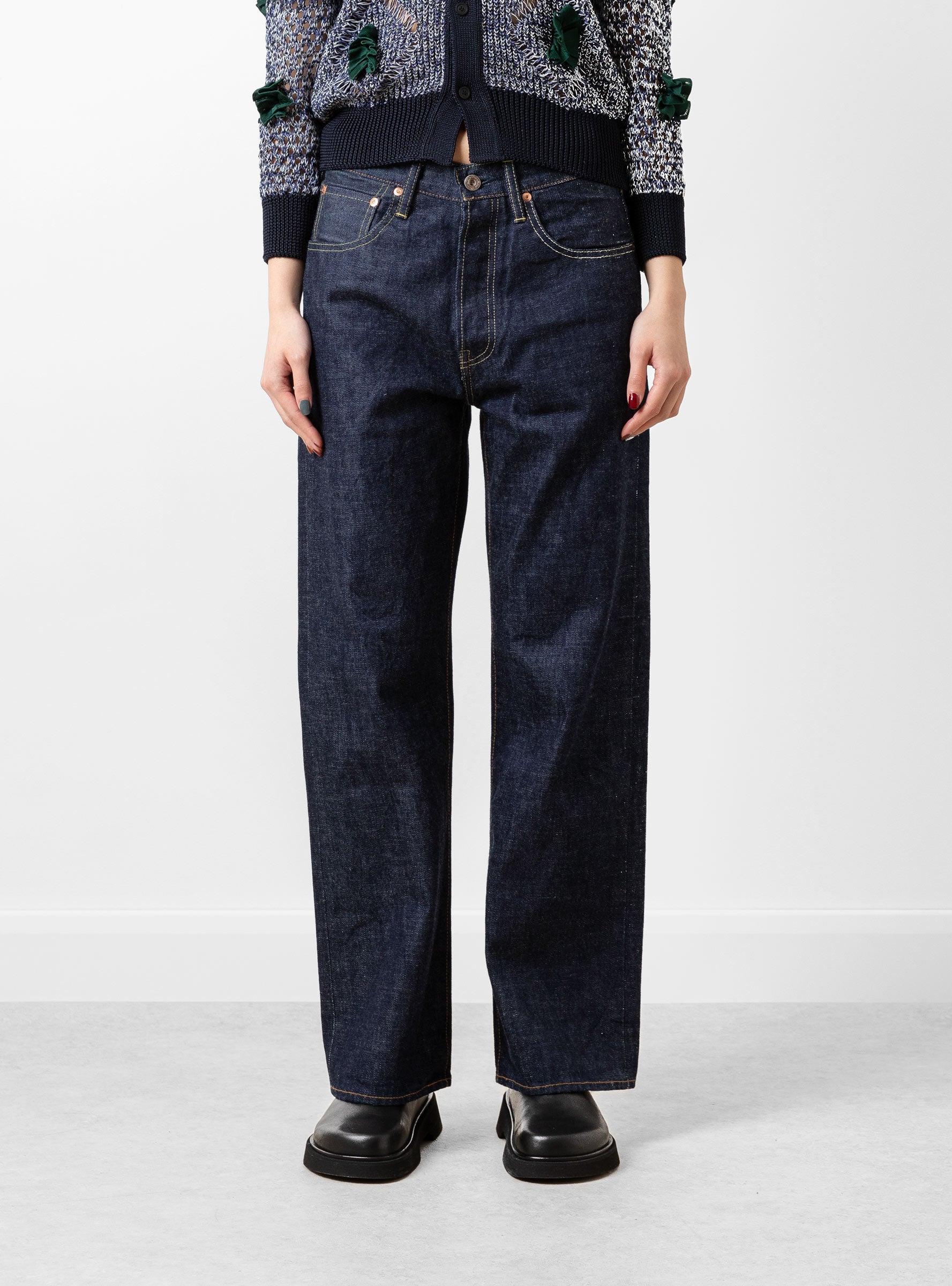  Chimala Straight Selvedge Jeans Rinse Blue