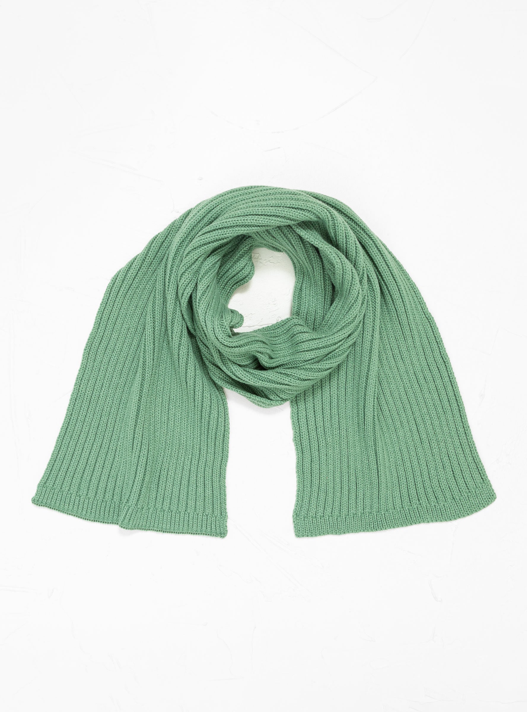  ROTOTO Cozy Chunky Rib Muffler Scarf Light Green