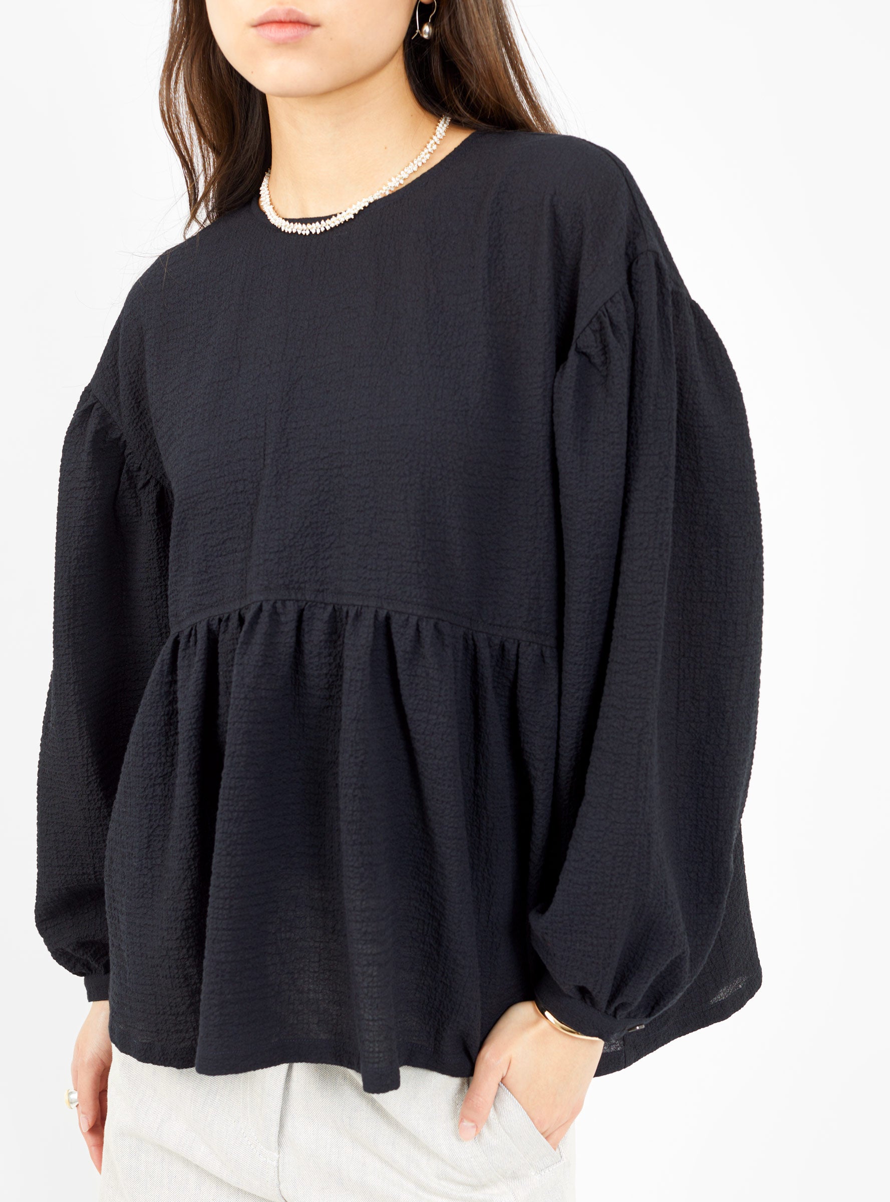  Henrik Vibskov Bowl Blouse Black - Size: Small