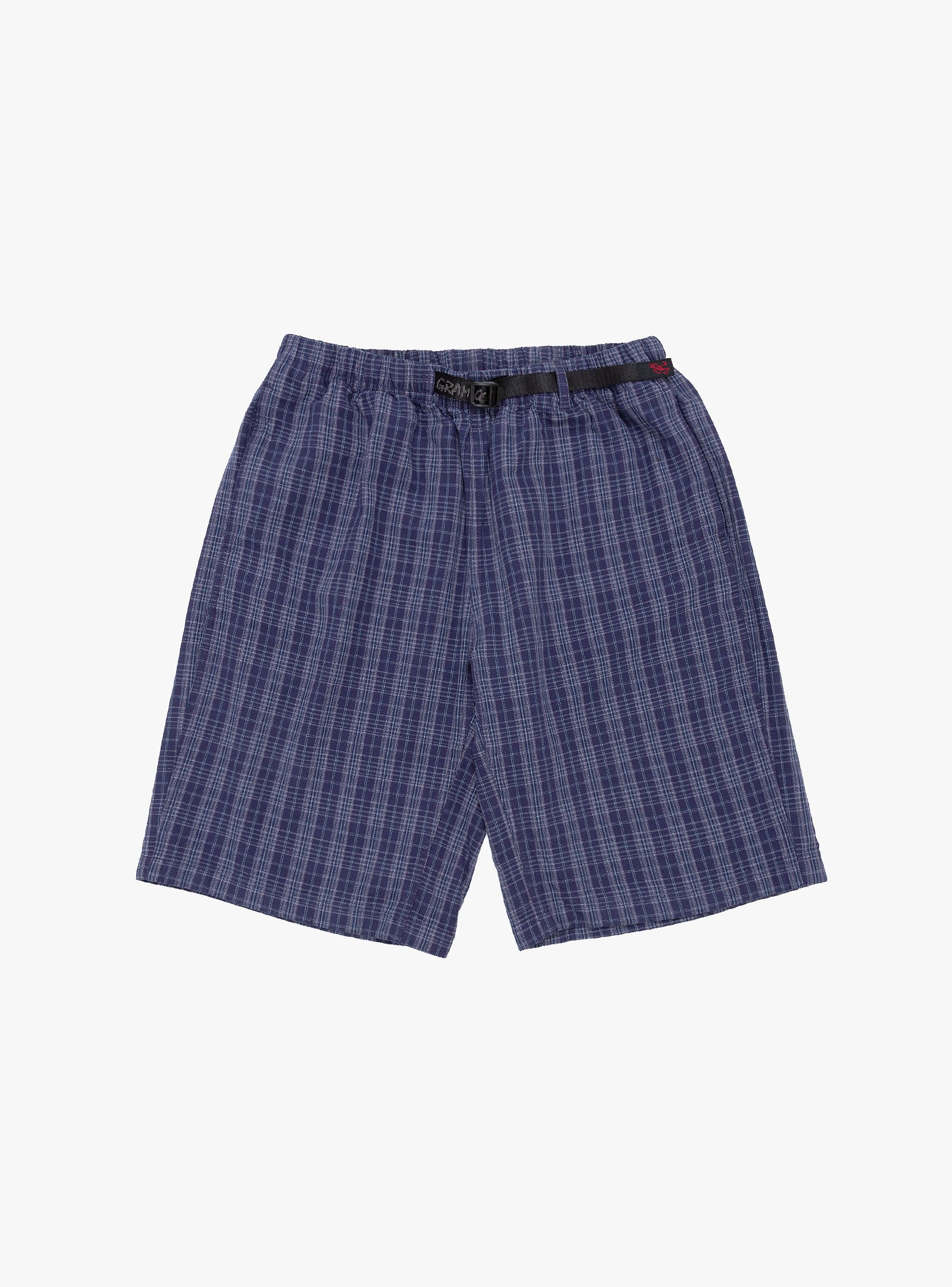 Gramicci Gramicci O. G. Dobby Plaid Jam Short Deep Twilight - Size: XL