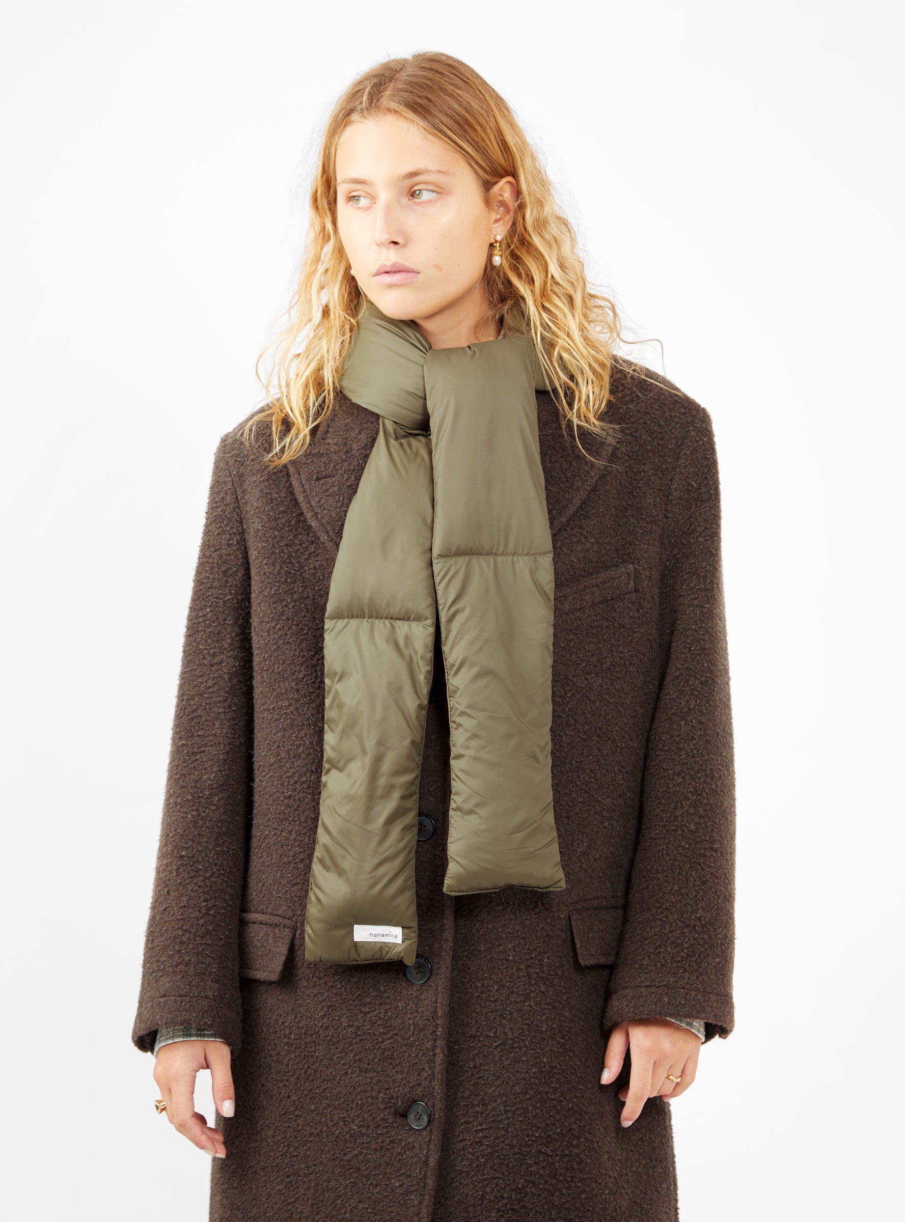  nanamica Down Muffler Scarf Khaki