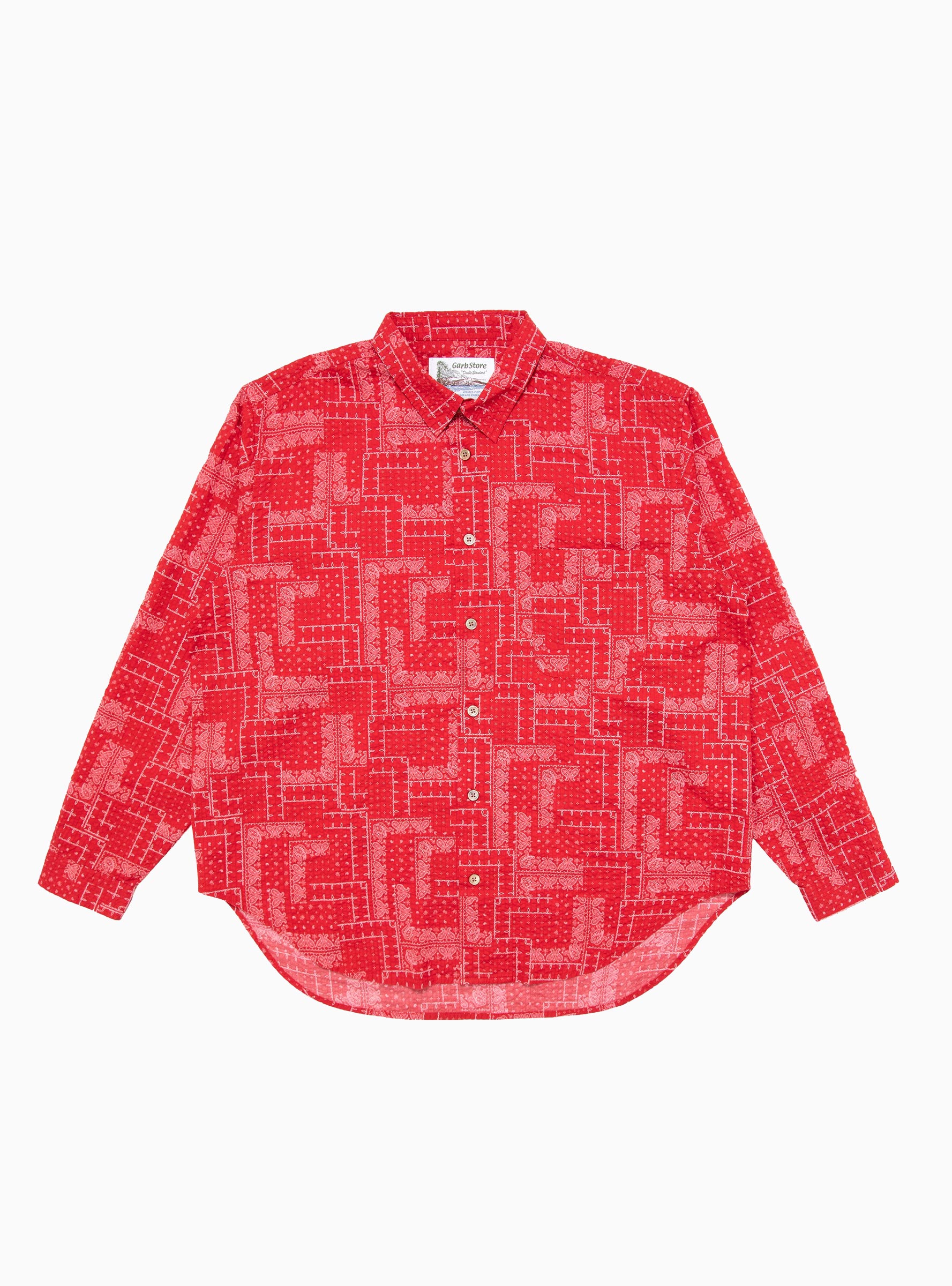  Garbstore Paisley Easy Shirt Red