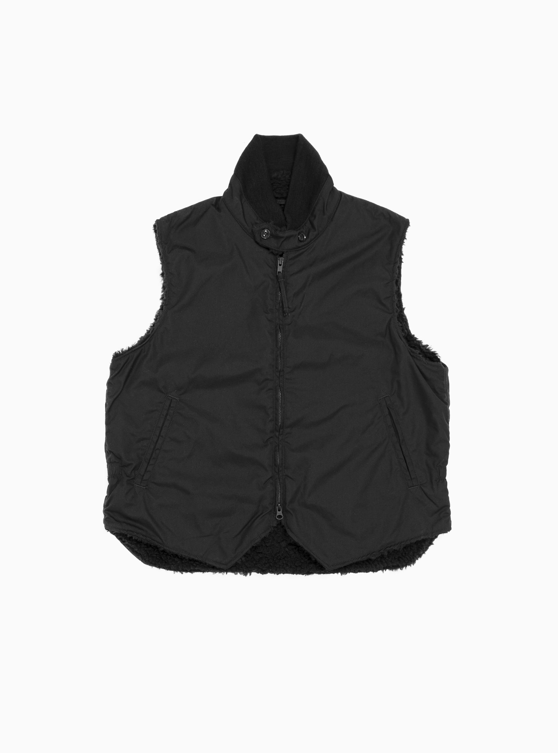  Engineered Garments LL Poplin Vest Black