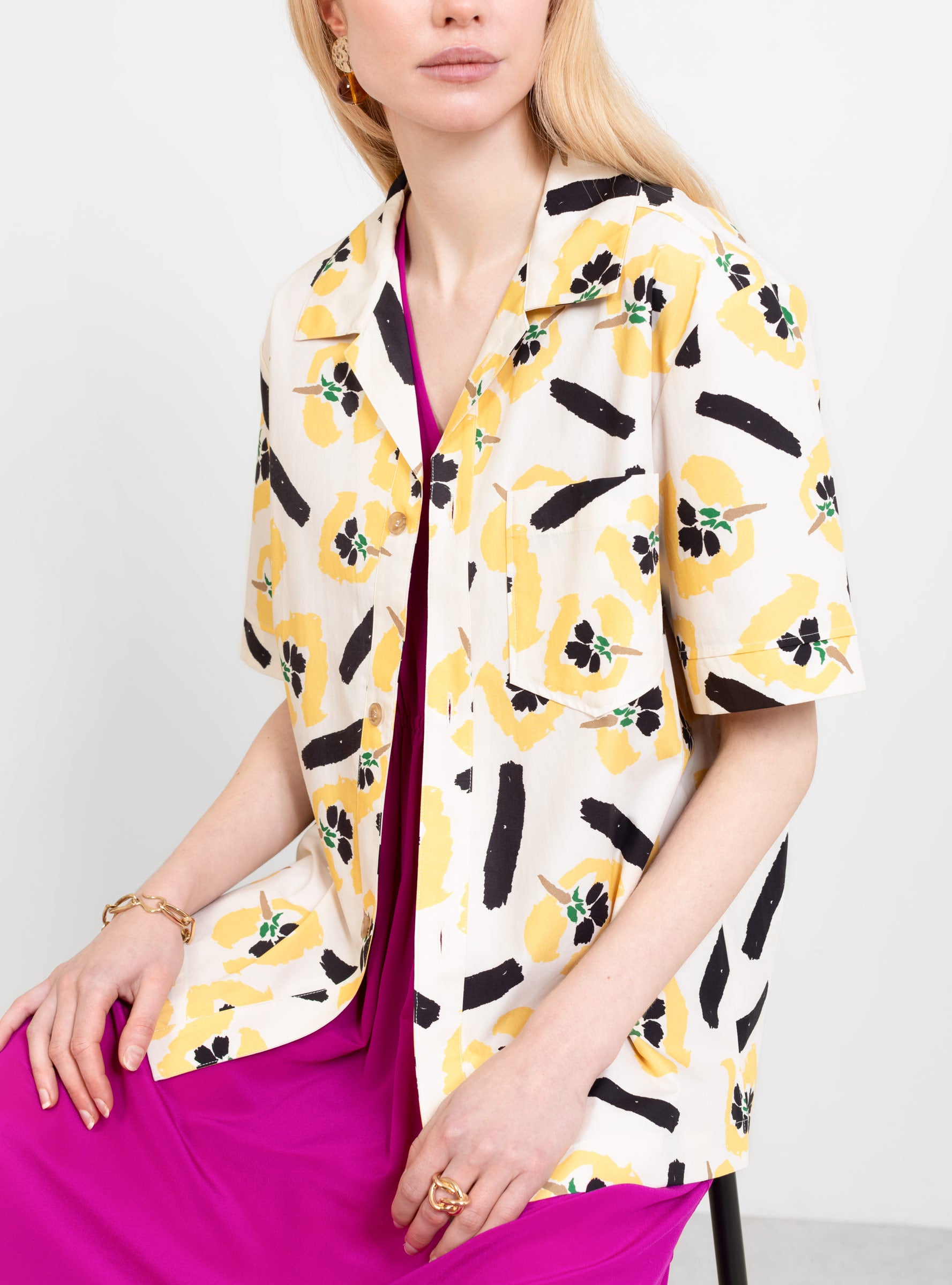  Rejina Pyo Marty Shirt Flower Print