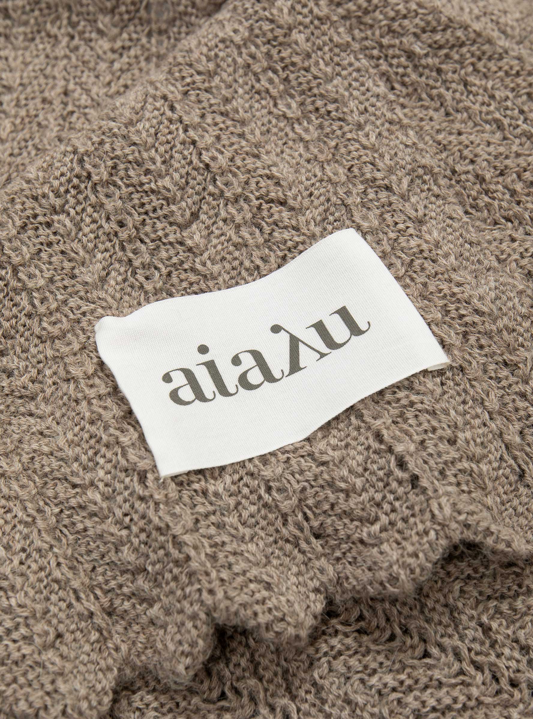  Aiayu Hollie Classic Blanket Brown