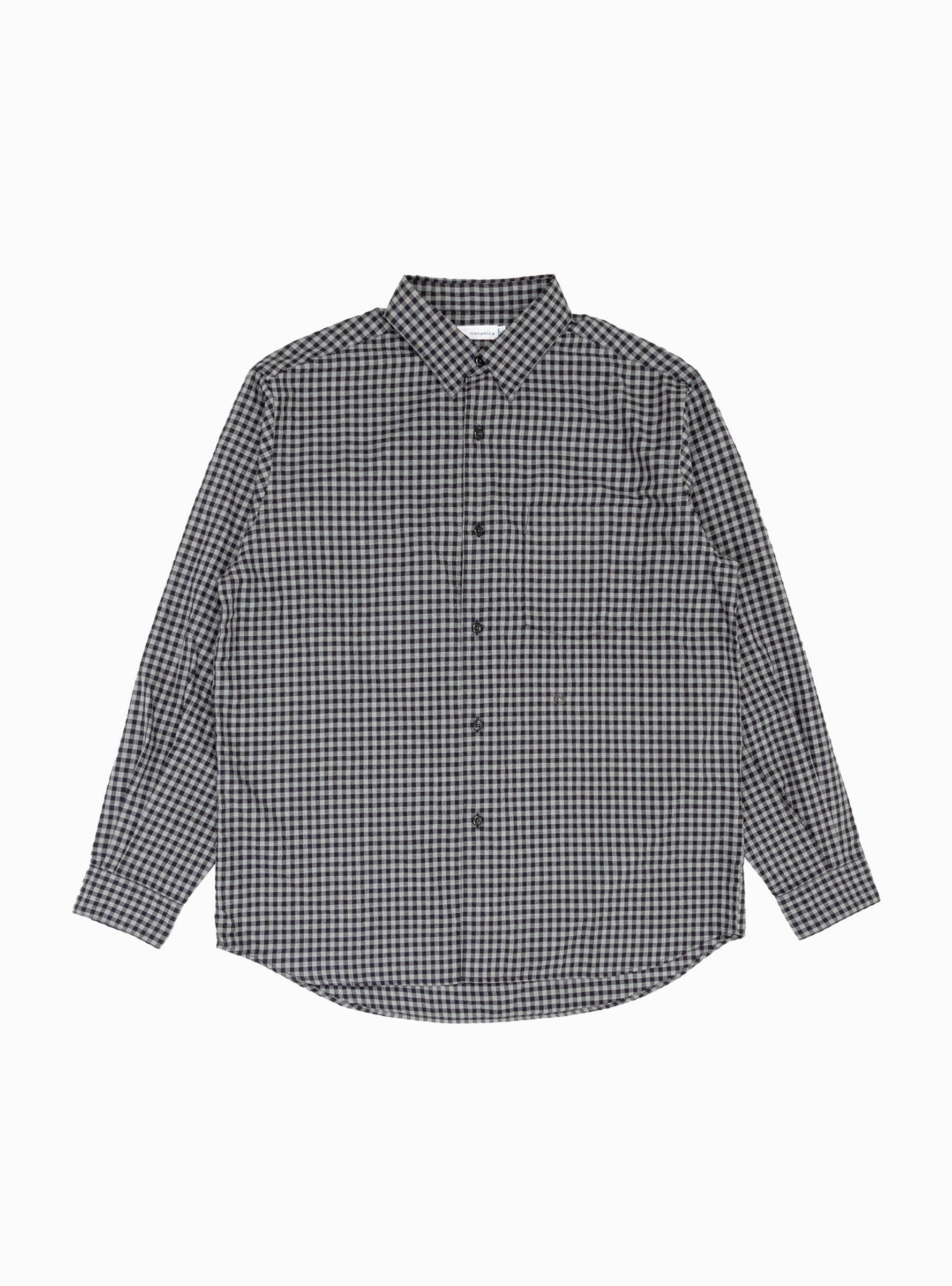  nanamica Regular Collar Wind Shirt Navy