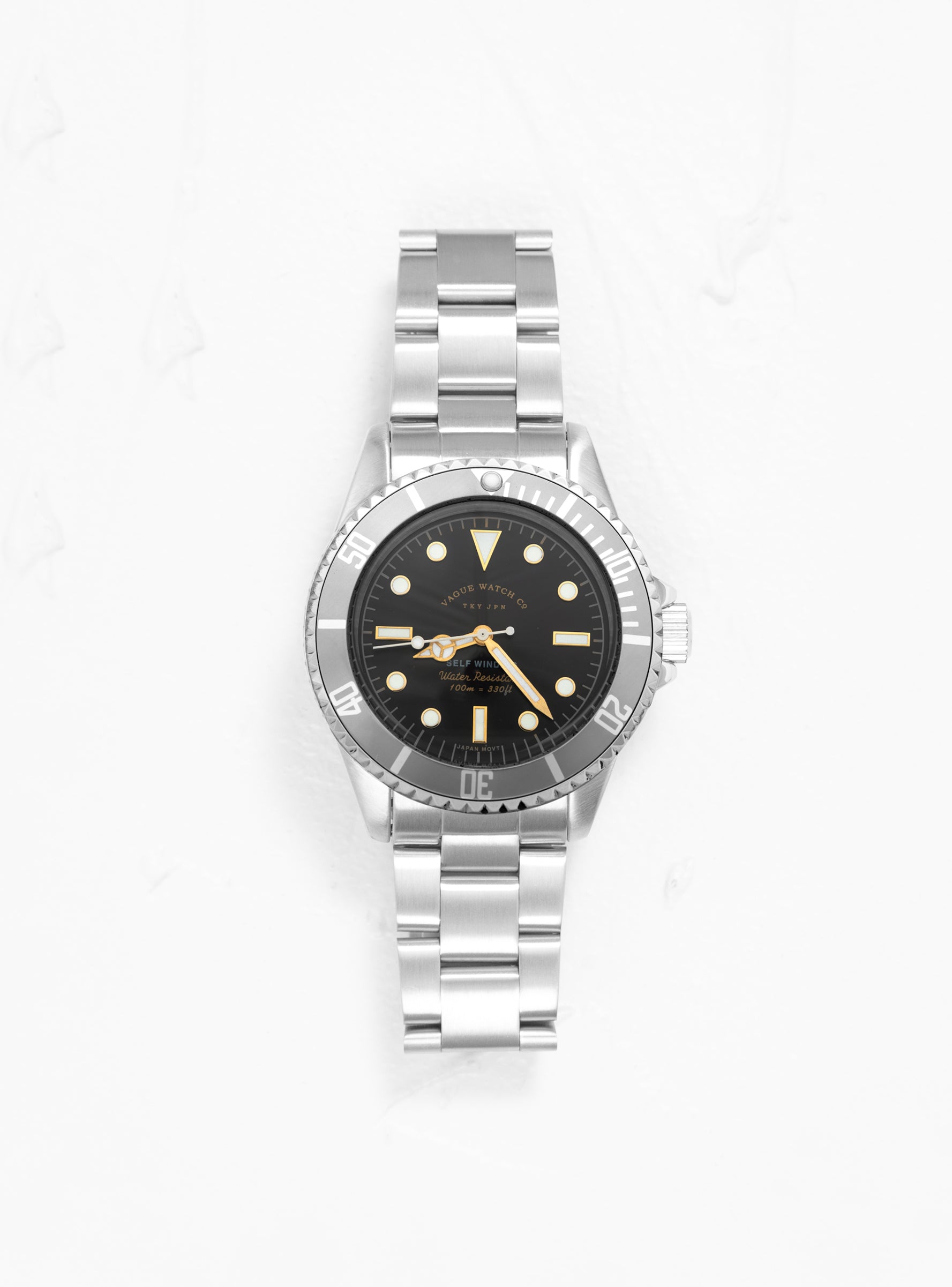  Vague Watch Co. GRY FAD 40 Diver Watch Grey, Black & Silver