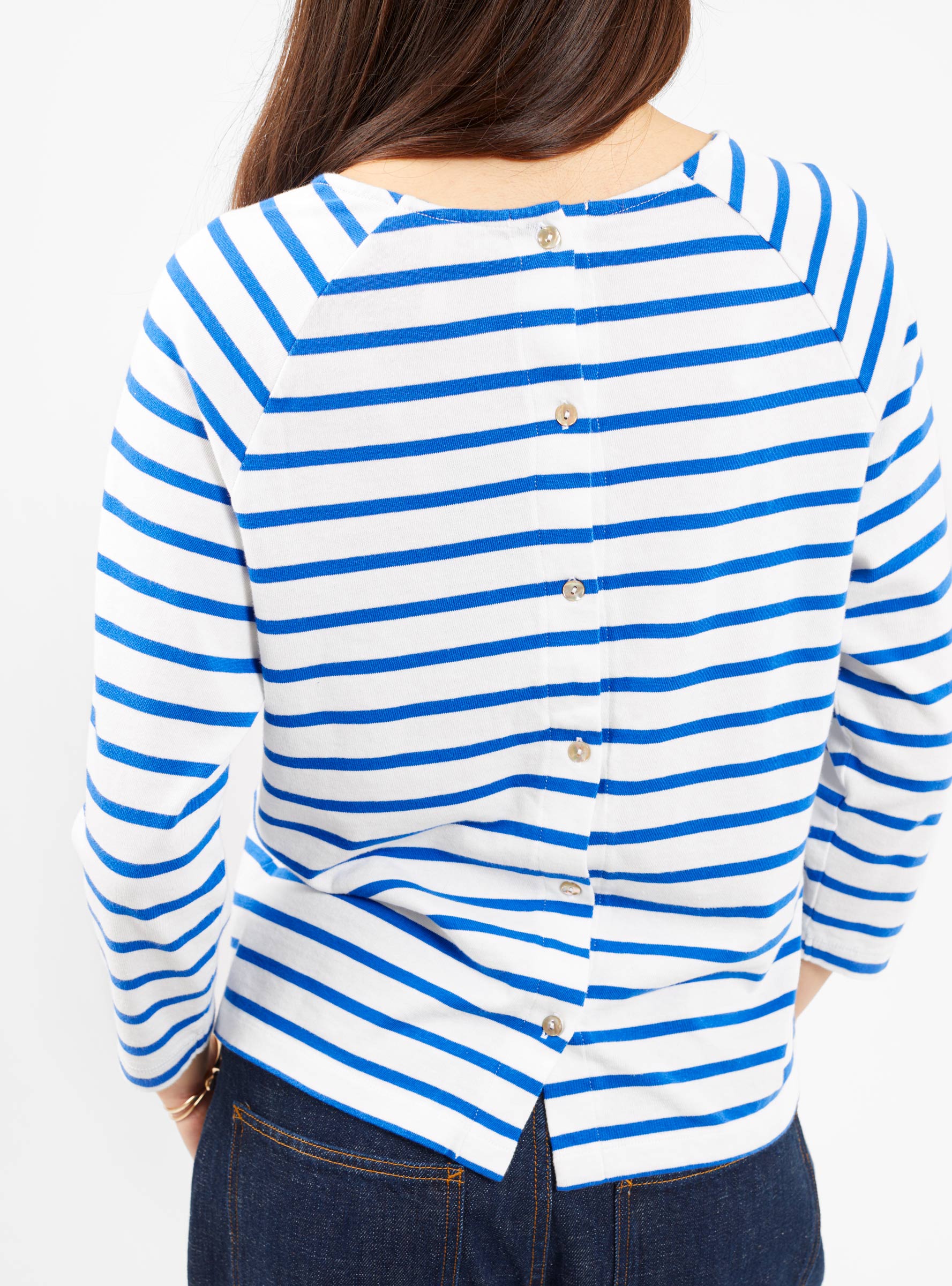  Bellerose Maow Stripe T-Shirt Blue Stripe - Size: UK12