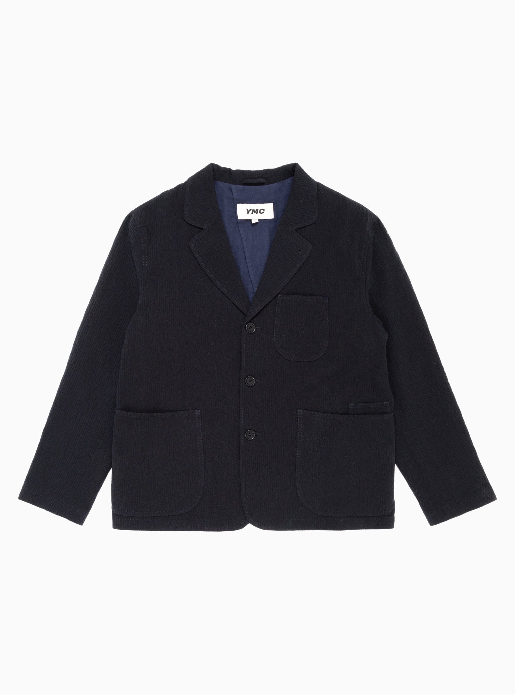  YMC Scuttlers Seersucker Cord Jacket Navy