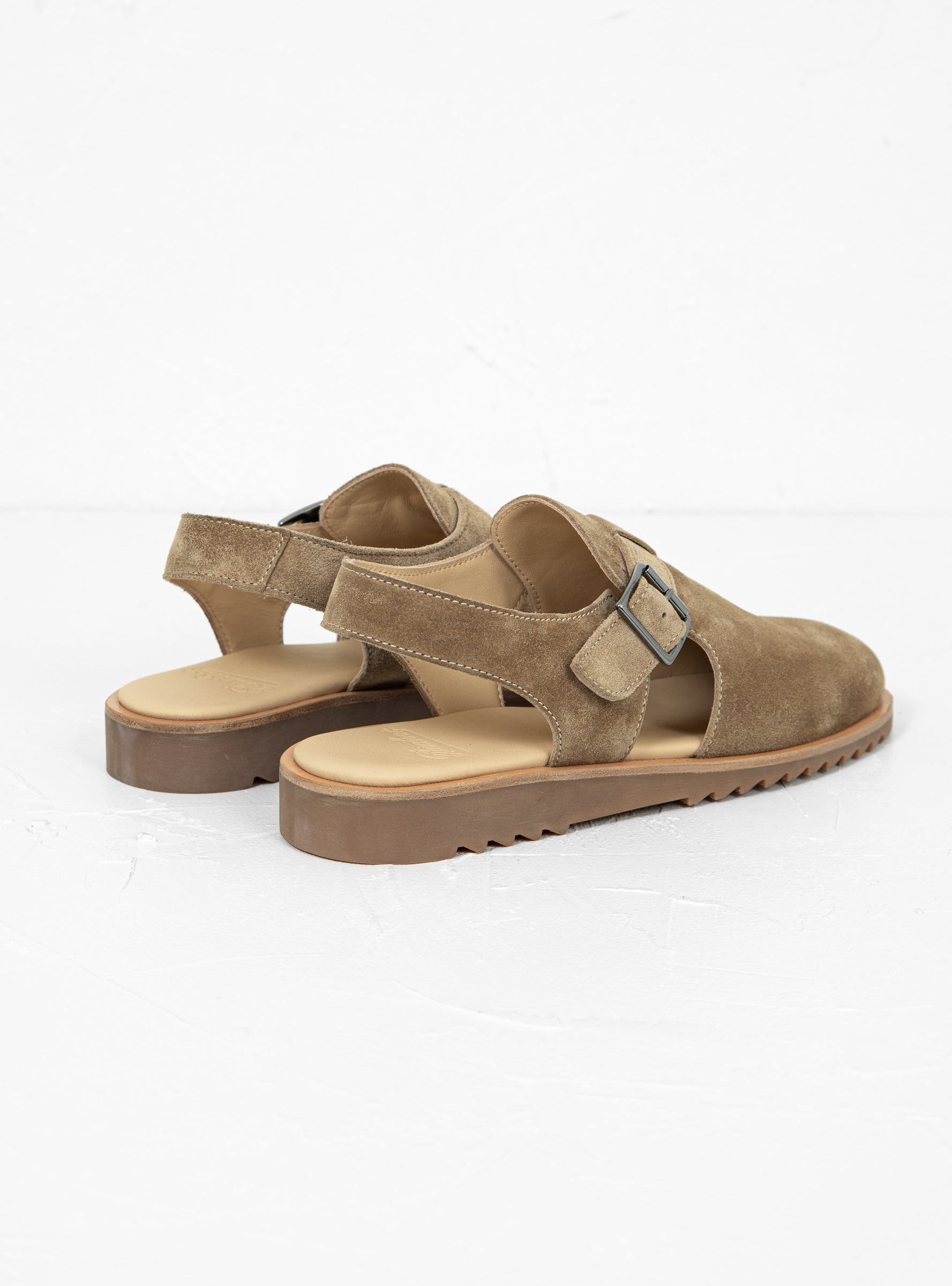 Paraboot Paraboot Adriatic Suede Sandals Beige - Size: UK 9