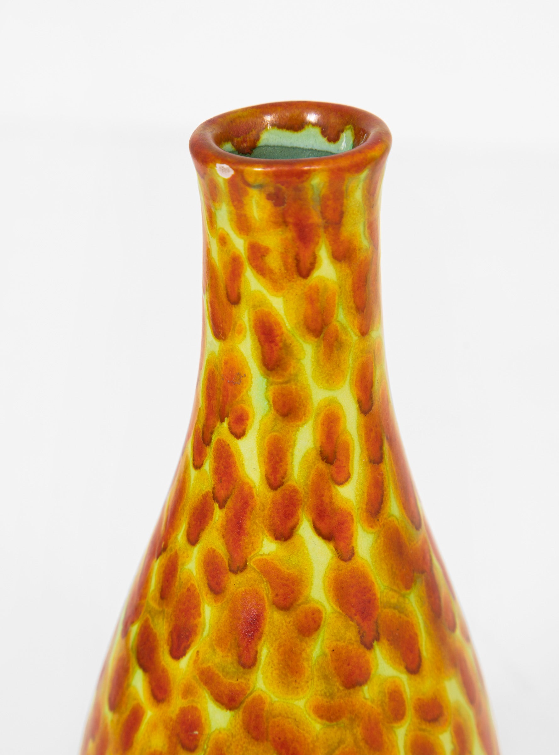  All'Origine Spotty Vase Orange & Yellow