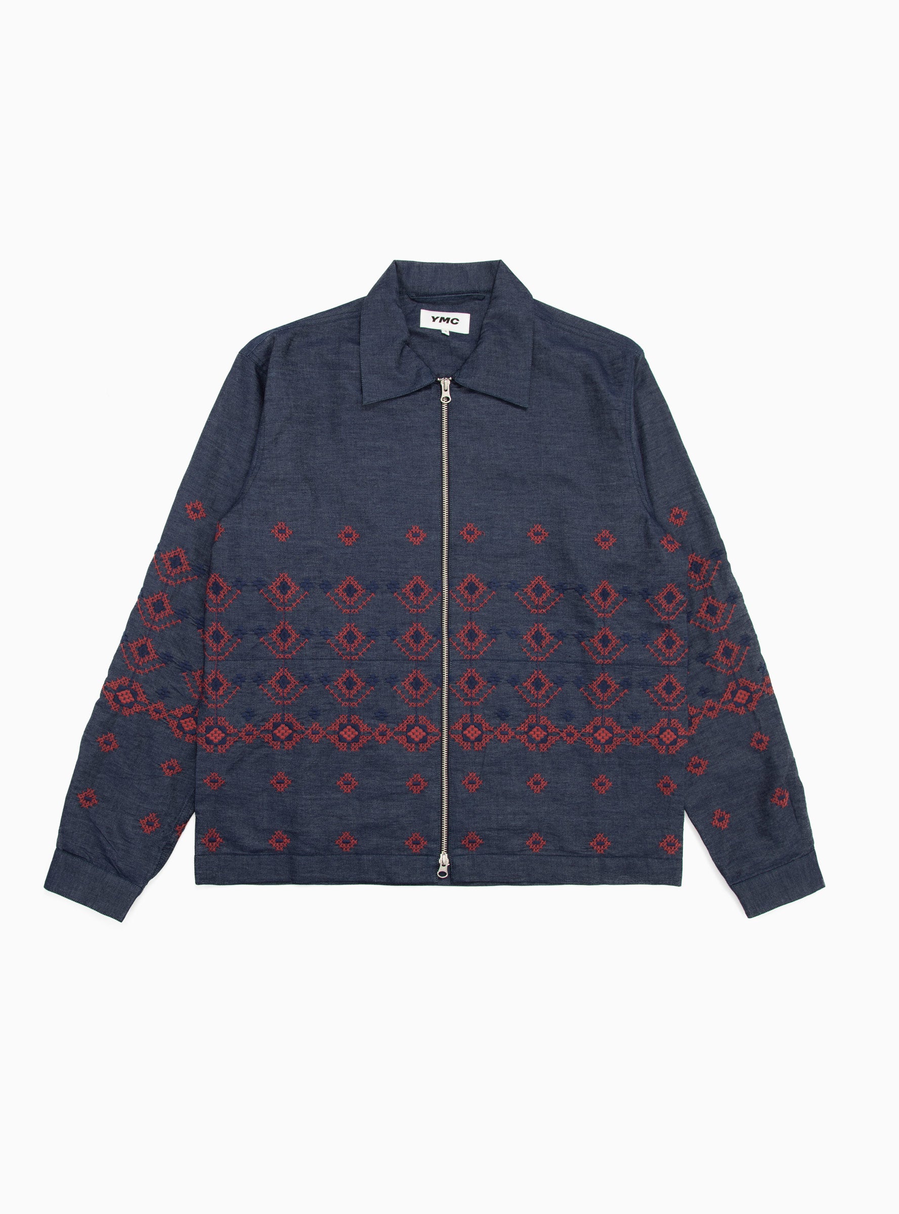  YMC Bowie Embroidered Jacket Indigo