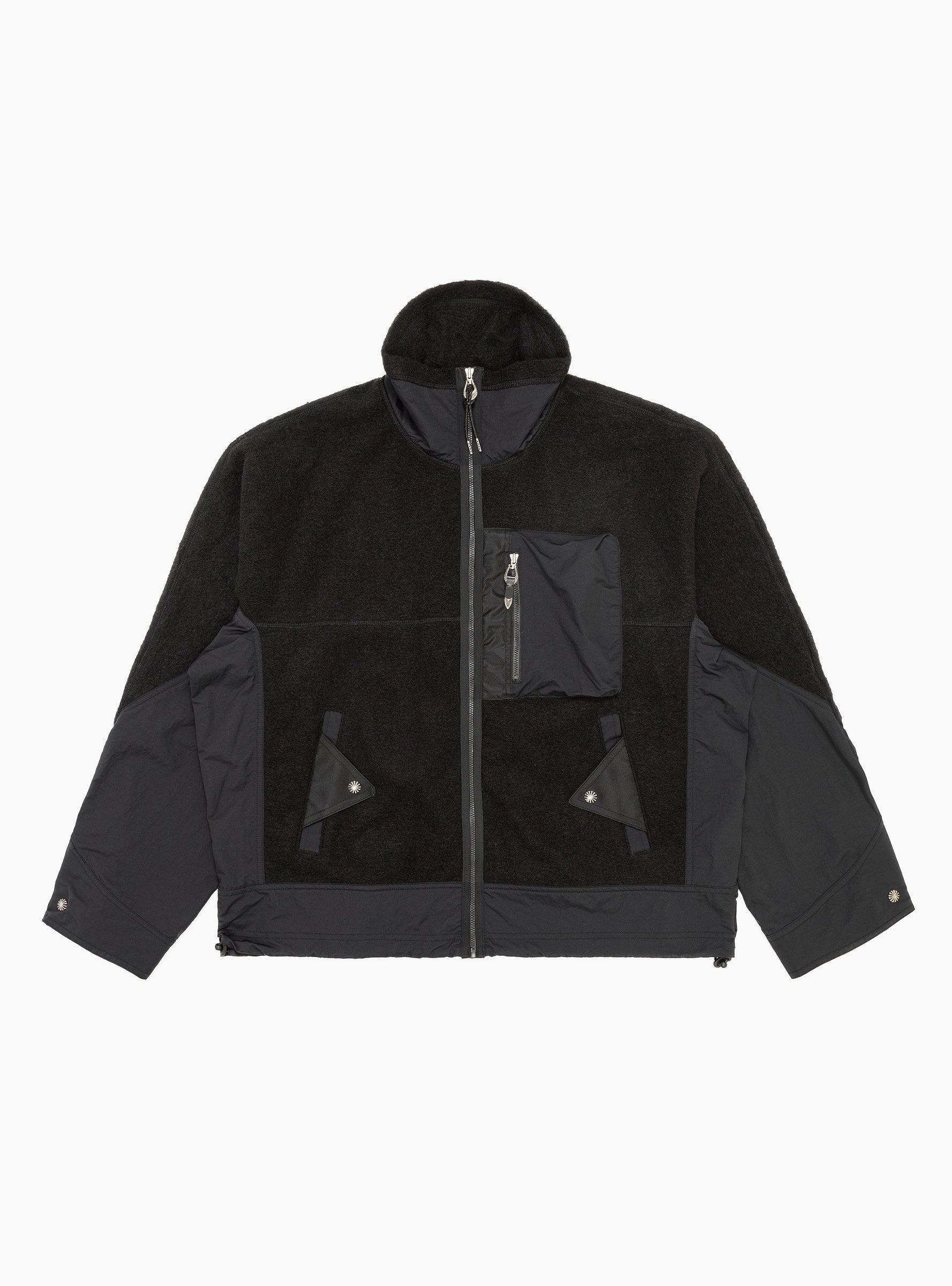  TOGA VIRILIS Wool Jersey Blouson Jacket Black