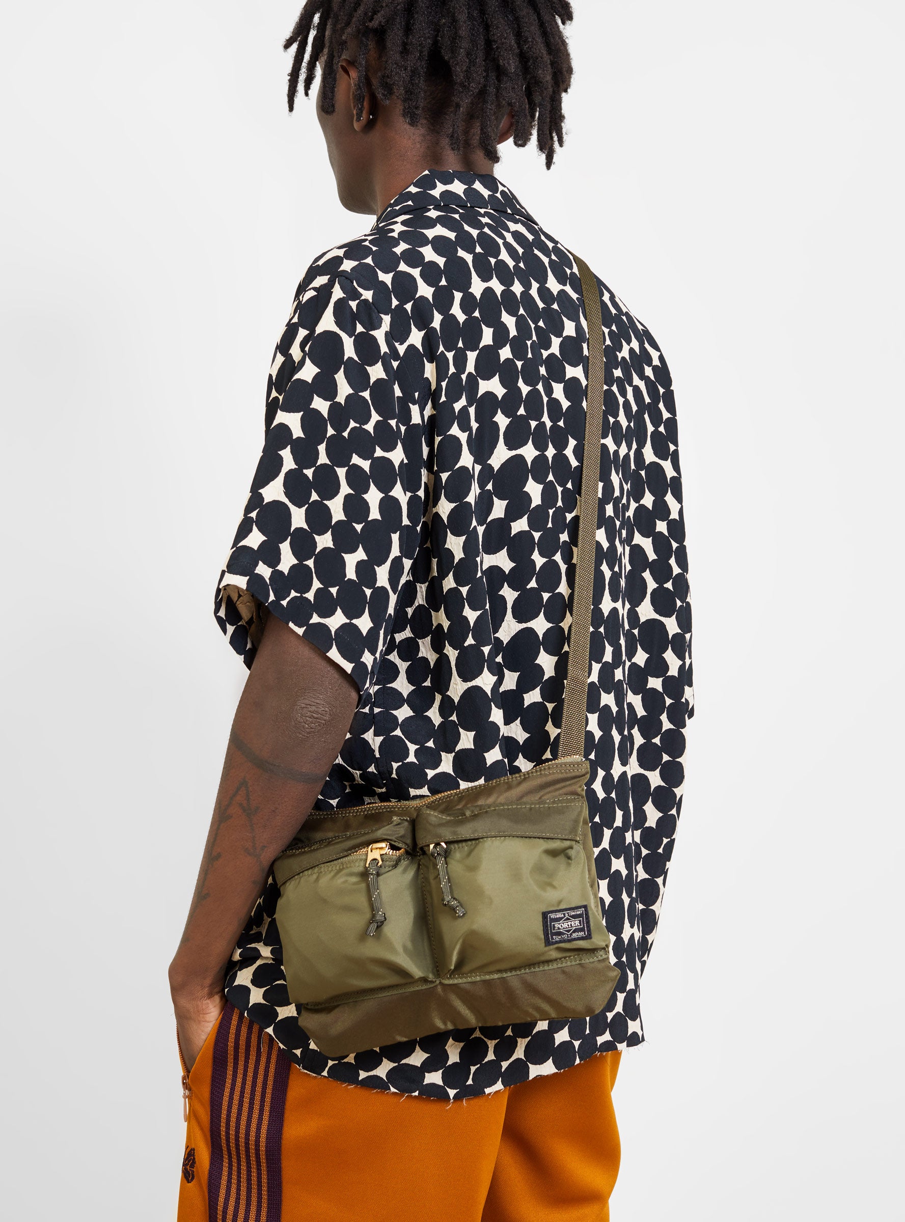  Porter Yoshida & Co. FORCE Shoulder Bag Olive Drab