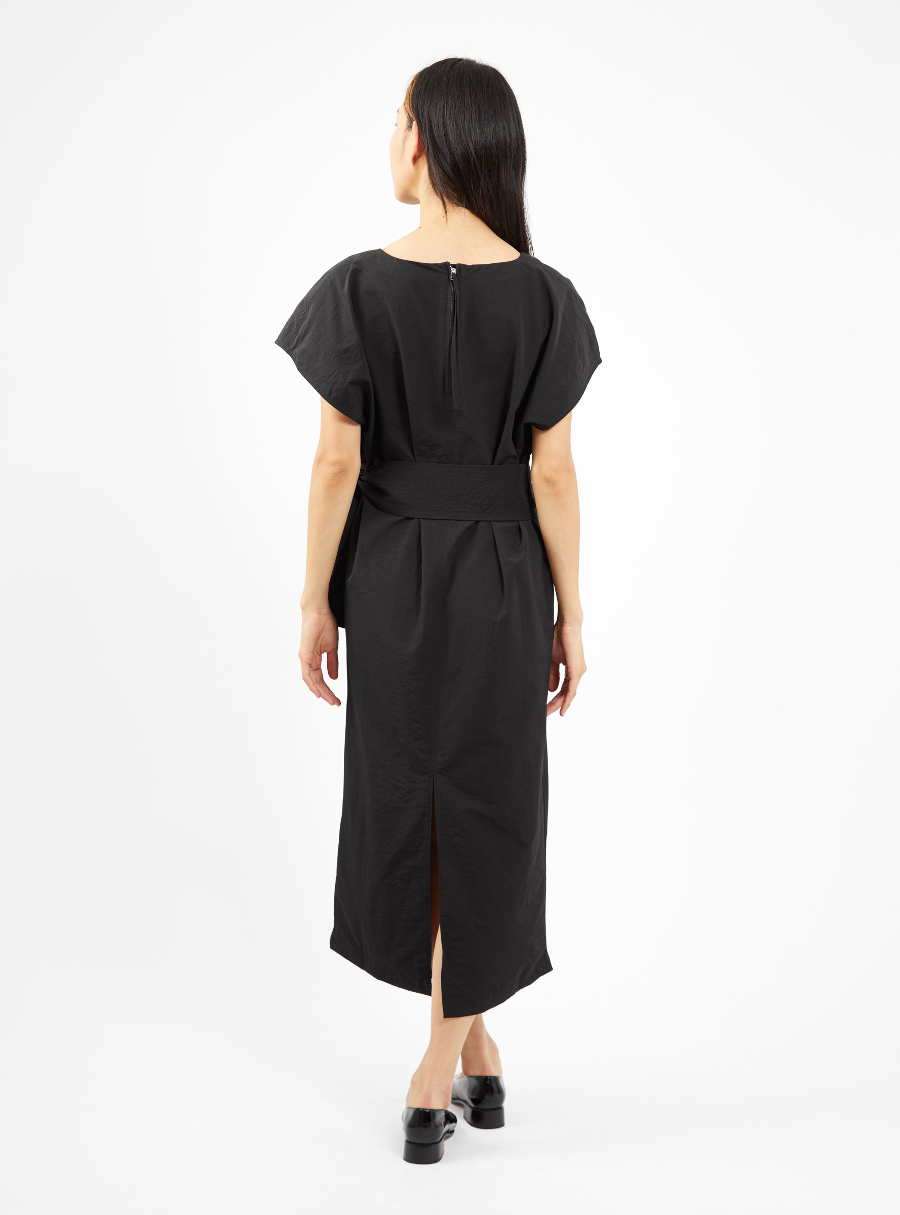  Apiece Apart Yamibica Tie Dress Black - Size: Medium