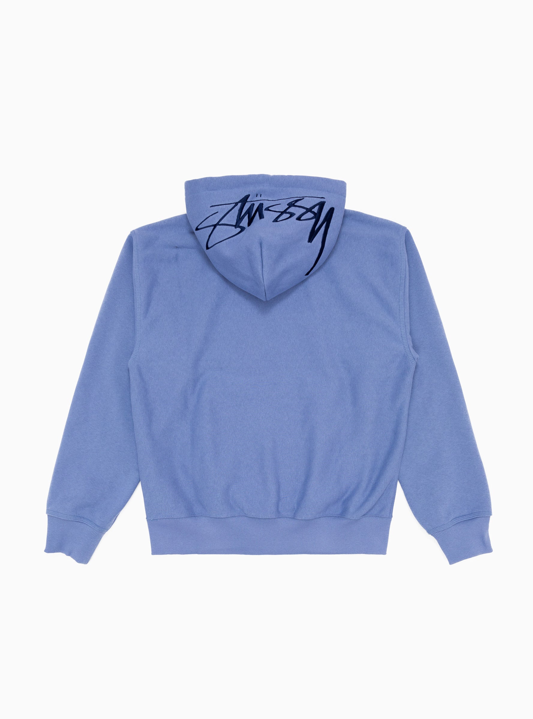  Stüssy Back Hood Logo Hoodie Storm Blue