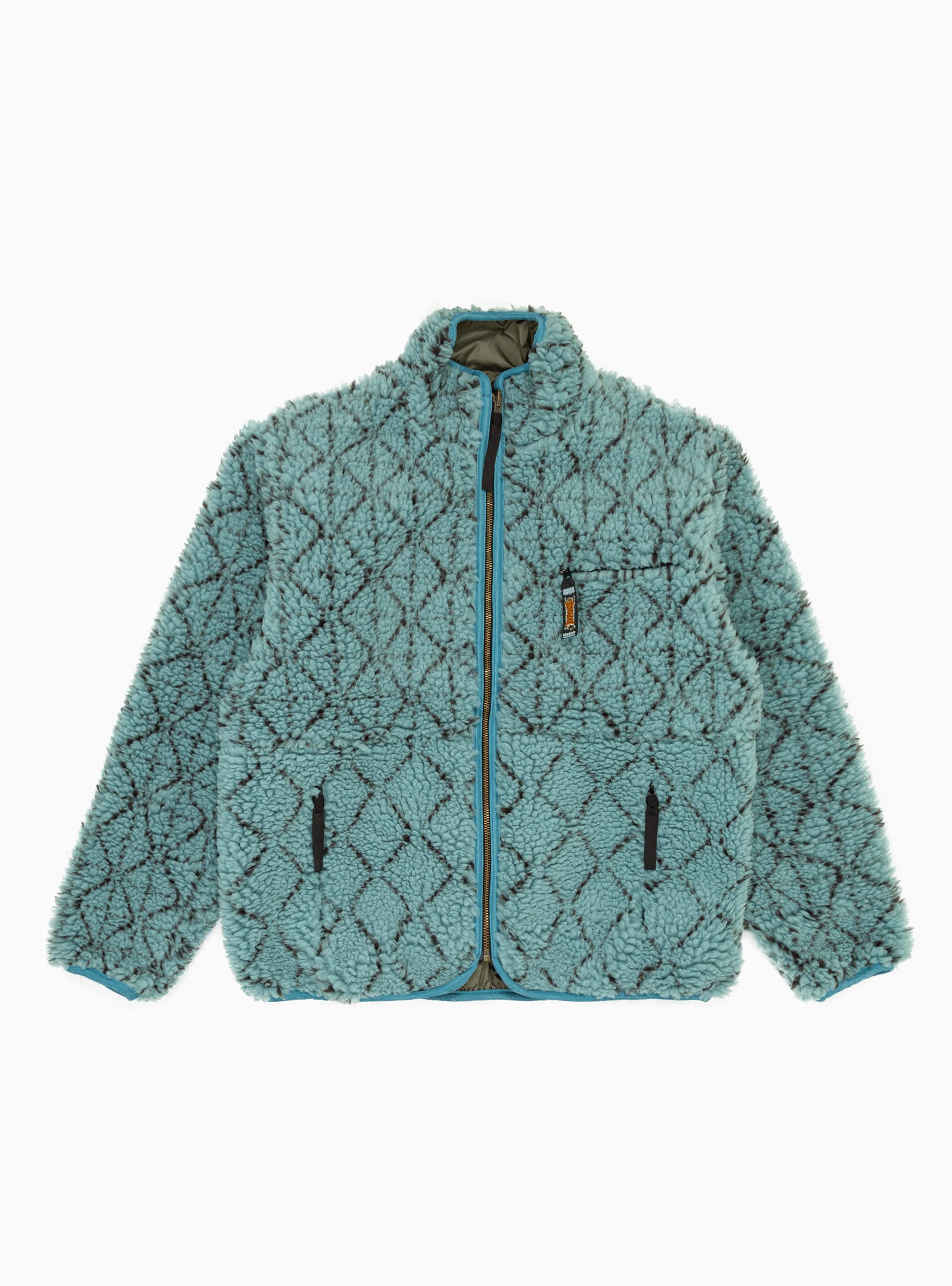  Kapital DO-GI Sashiko Boa Fleece Blue