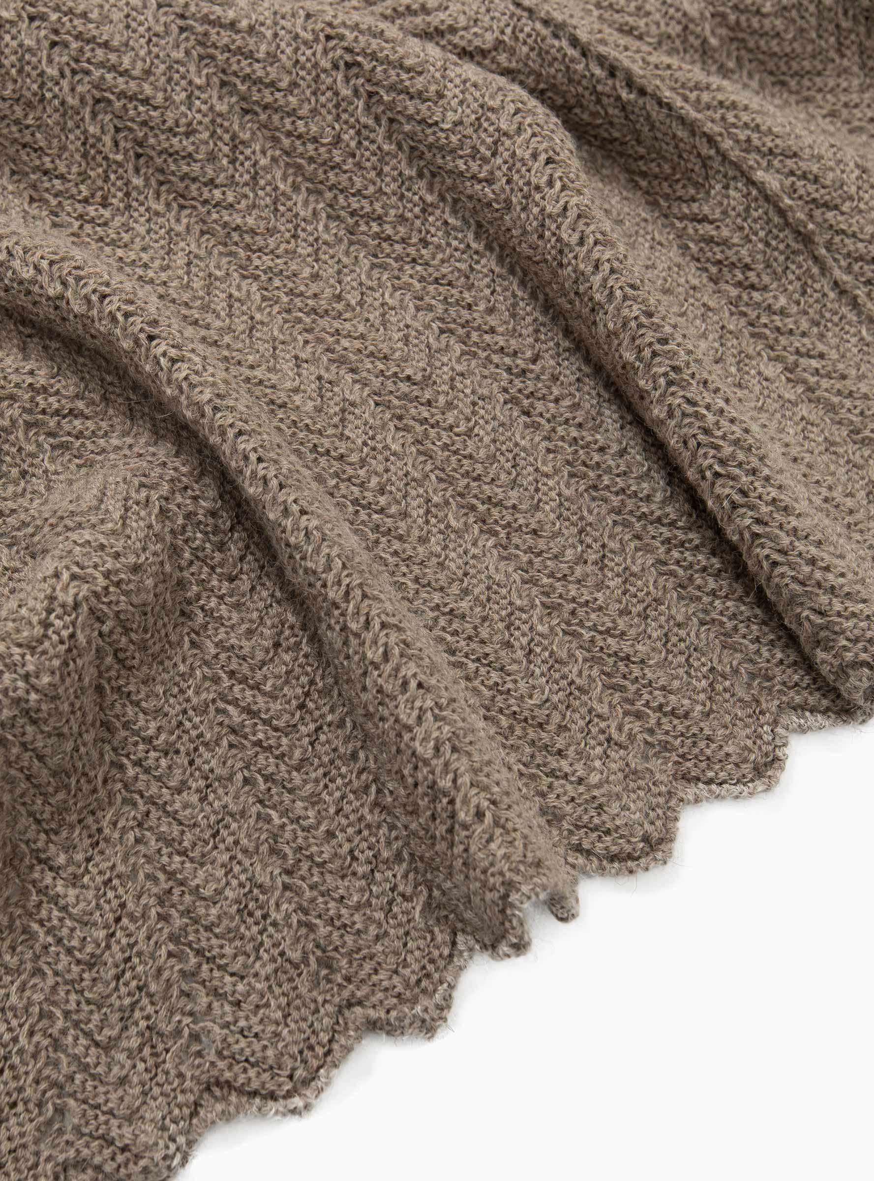  Aiayu Hollie Classic Blanket Brown