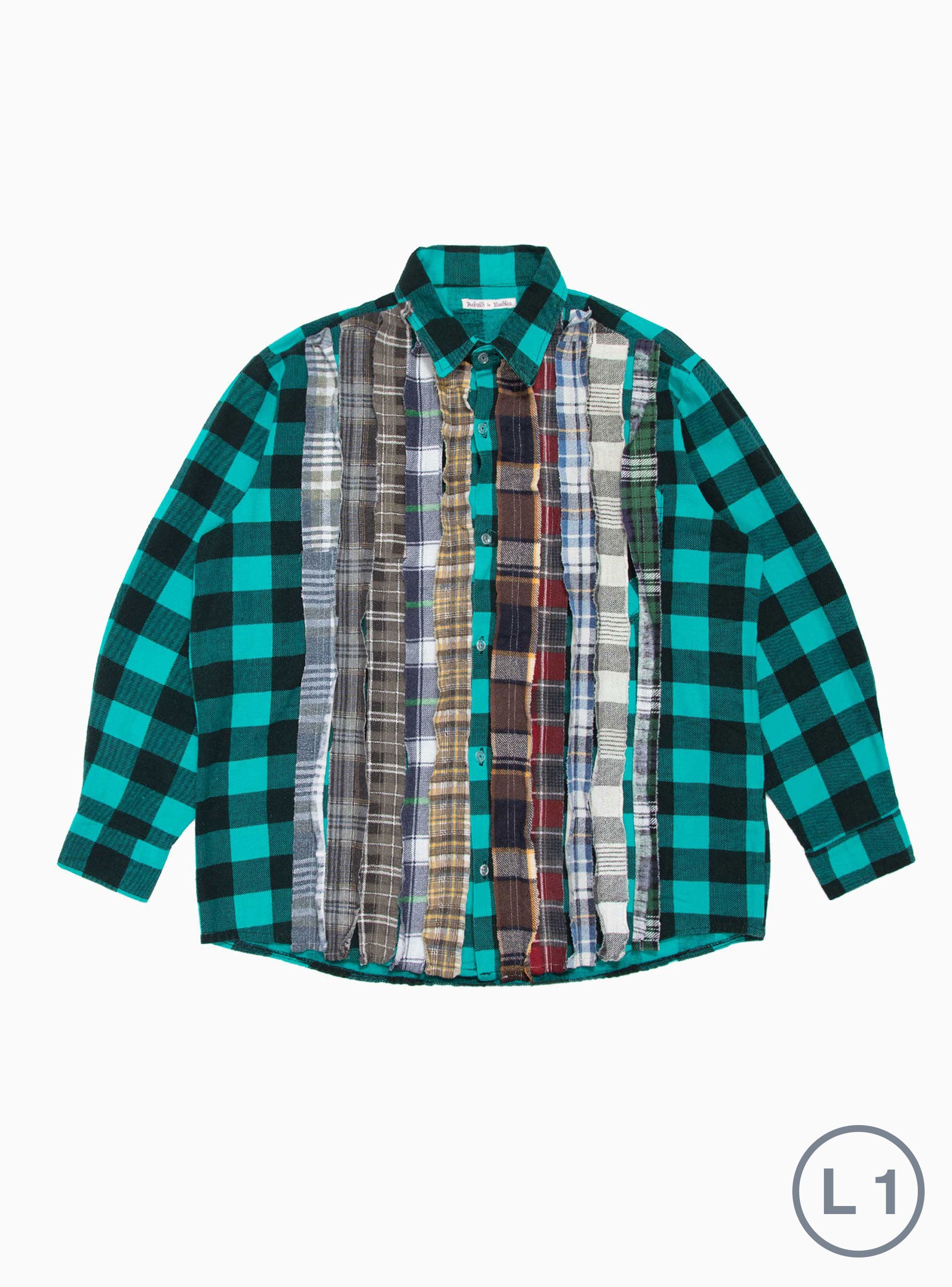  Needles Rebuild Ribbon Flannel Shirt Multi