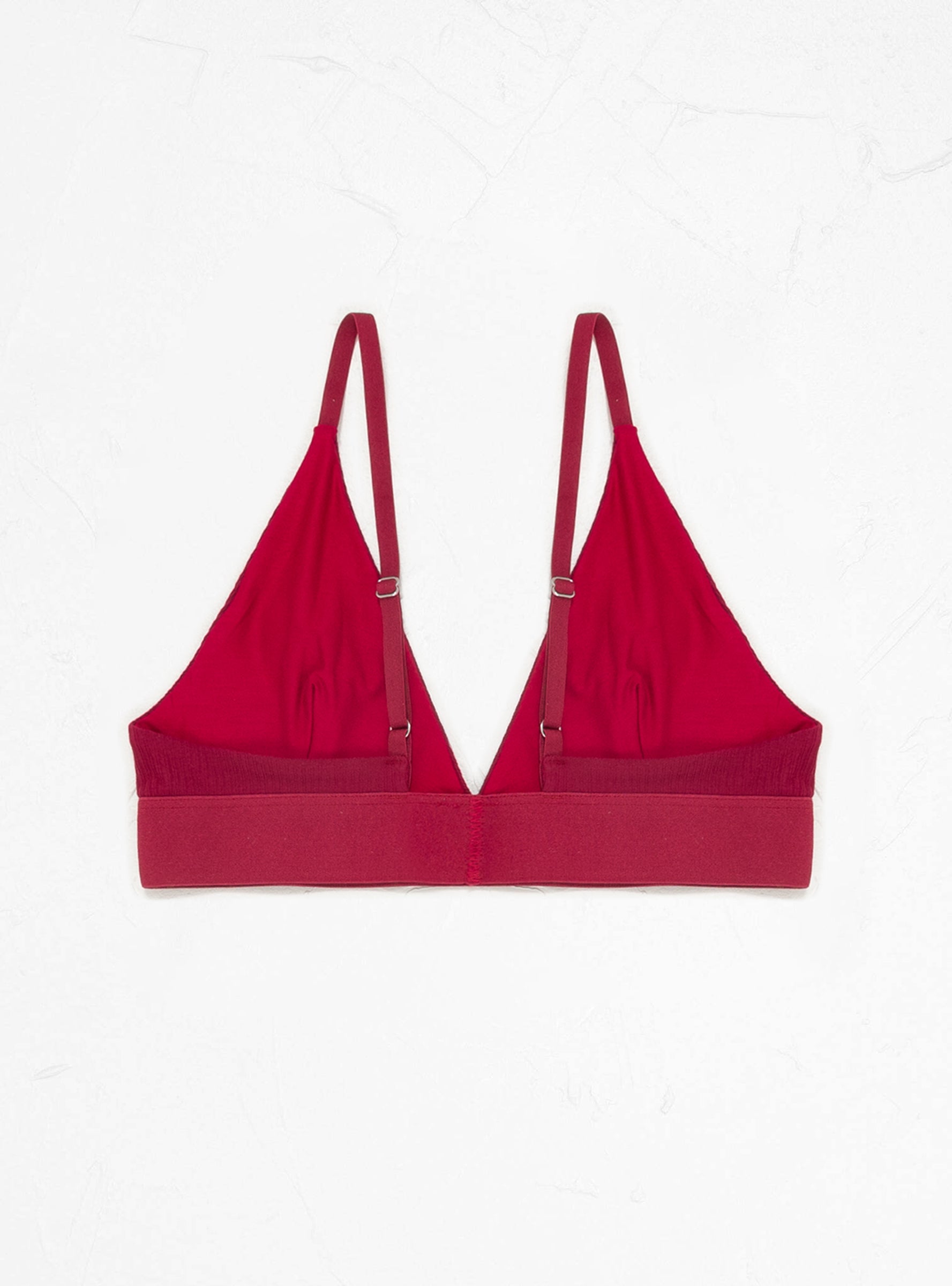  Baserange Triangle Bra Burned Red - Size: Large