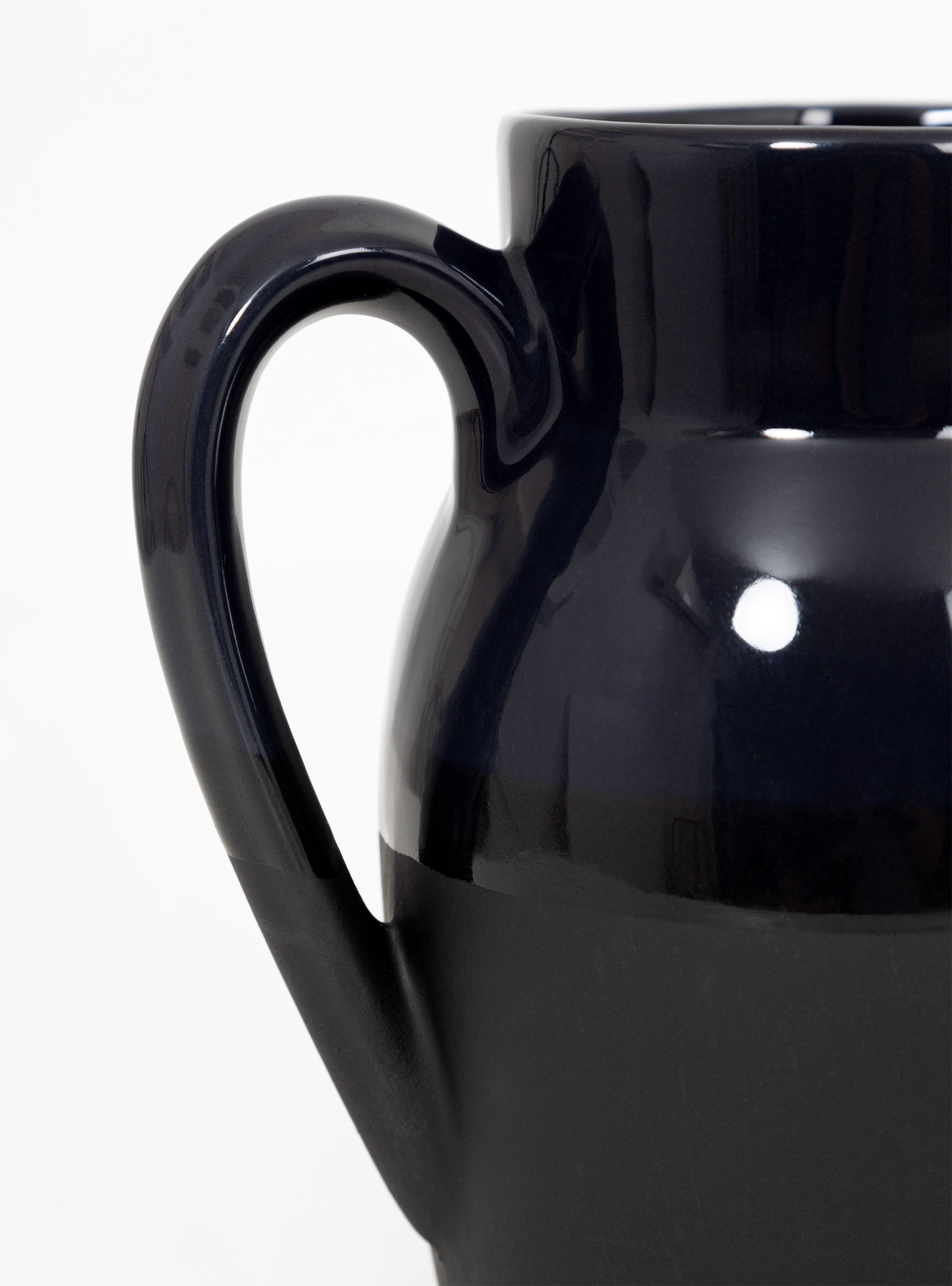  Manufacture de Digoin Water Jug No. 10 Dark Navy