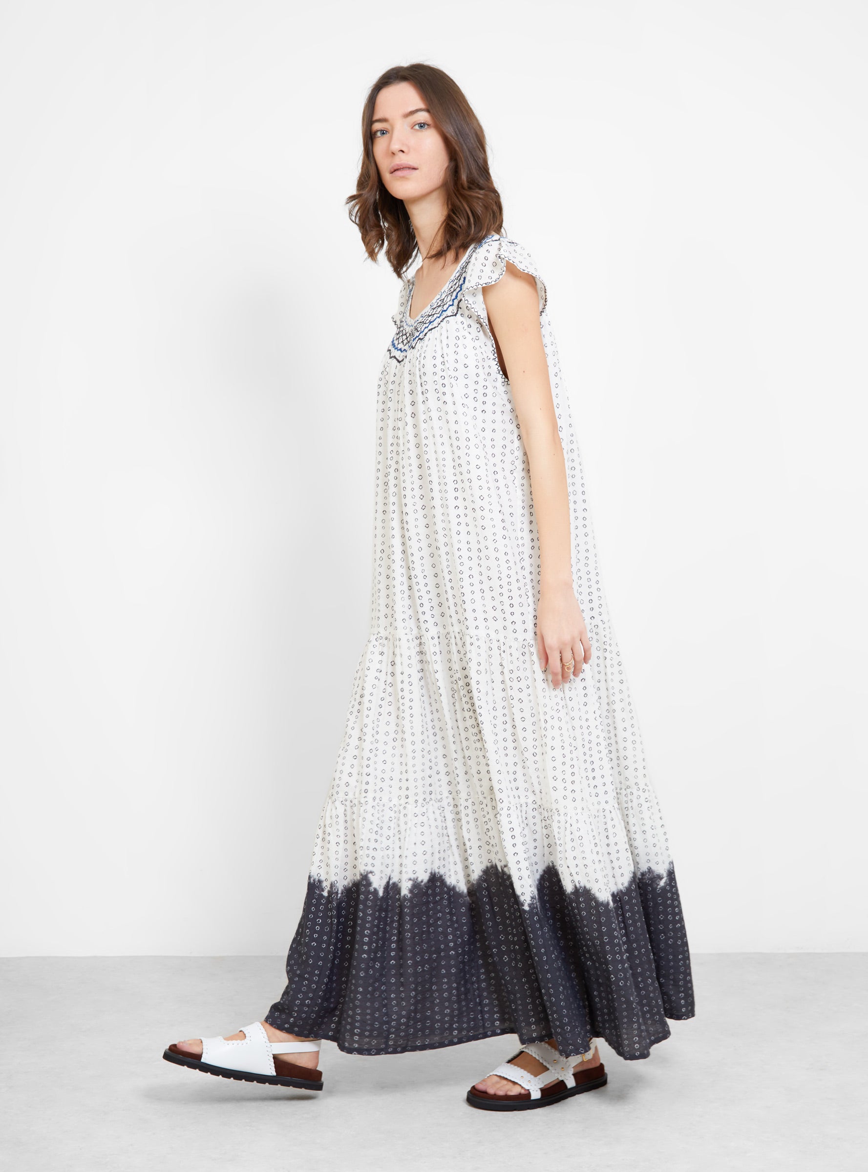  Apiece Apart Aborsano Dress Dipped Shibori