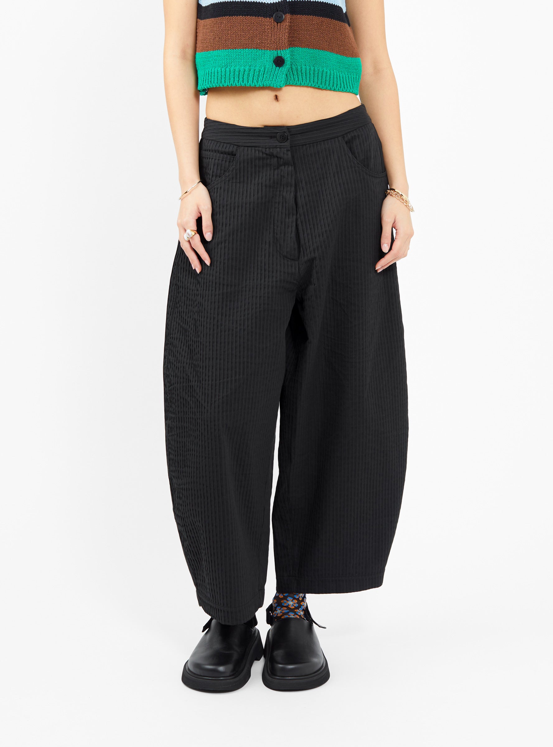  Cordera Tubular Curved Pant Black