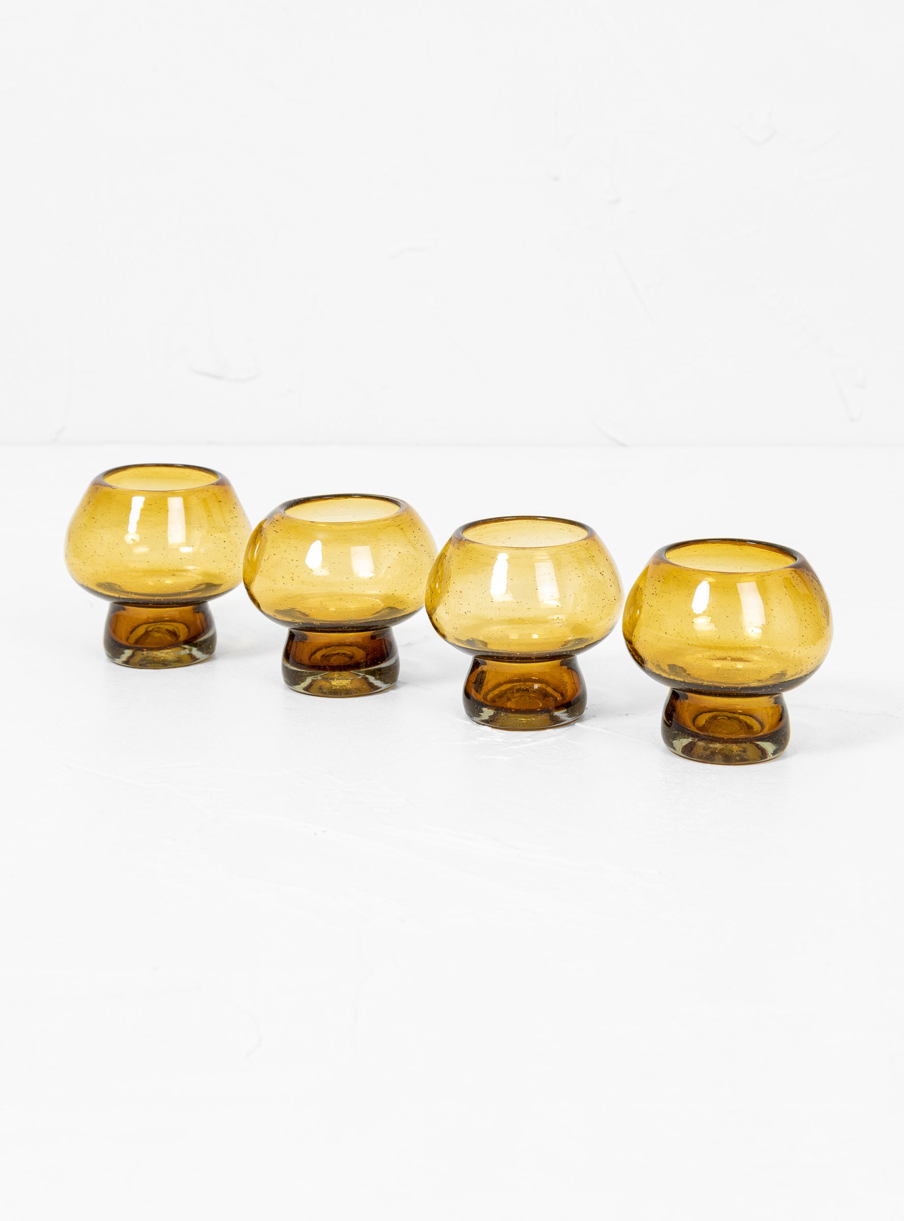  General Admission Mushroom Glass Set Amber