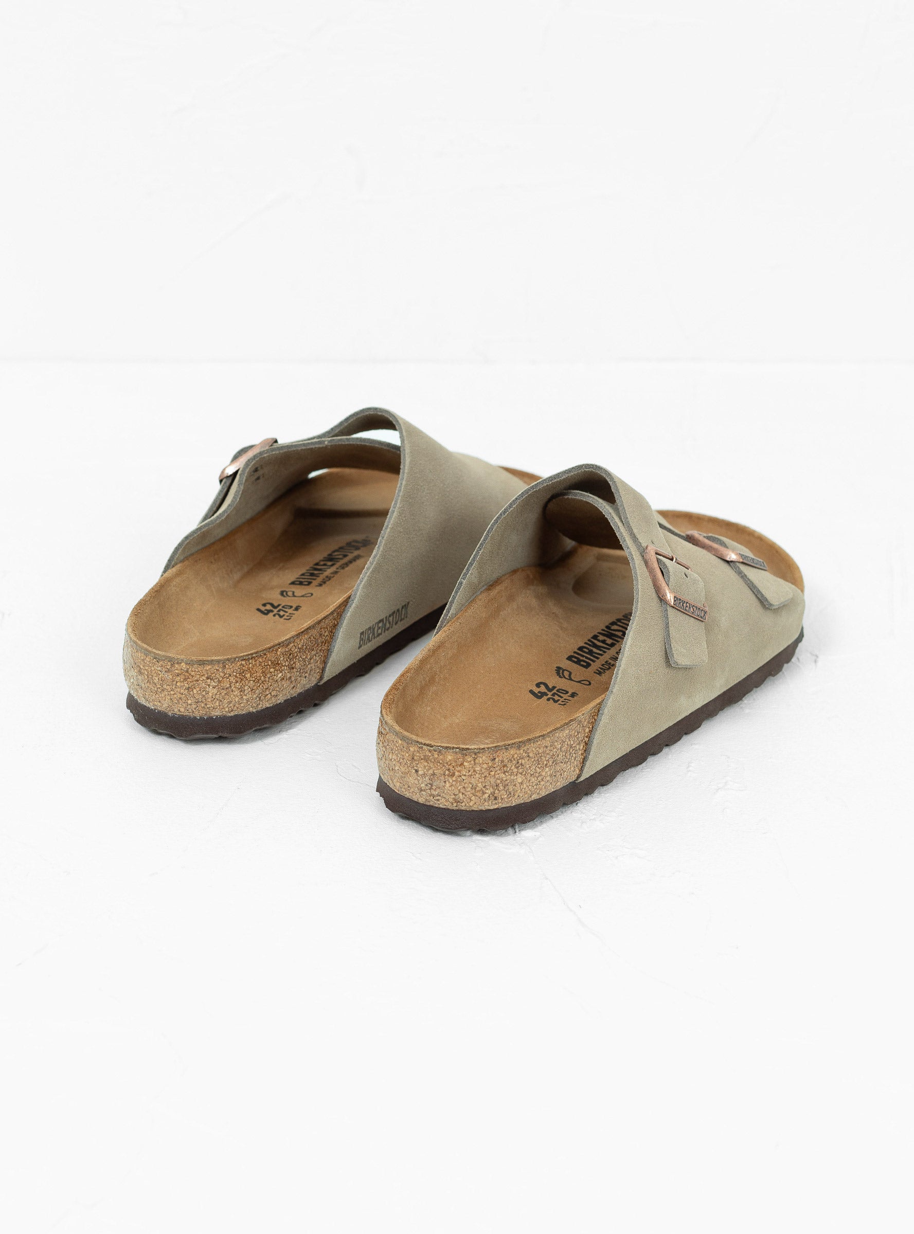 Birkenstock Birkenstock Zurich Suede Sandals Taupe - Size: 45