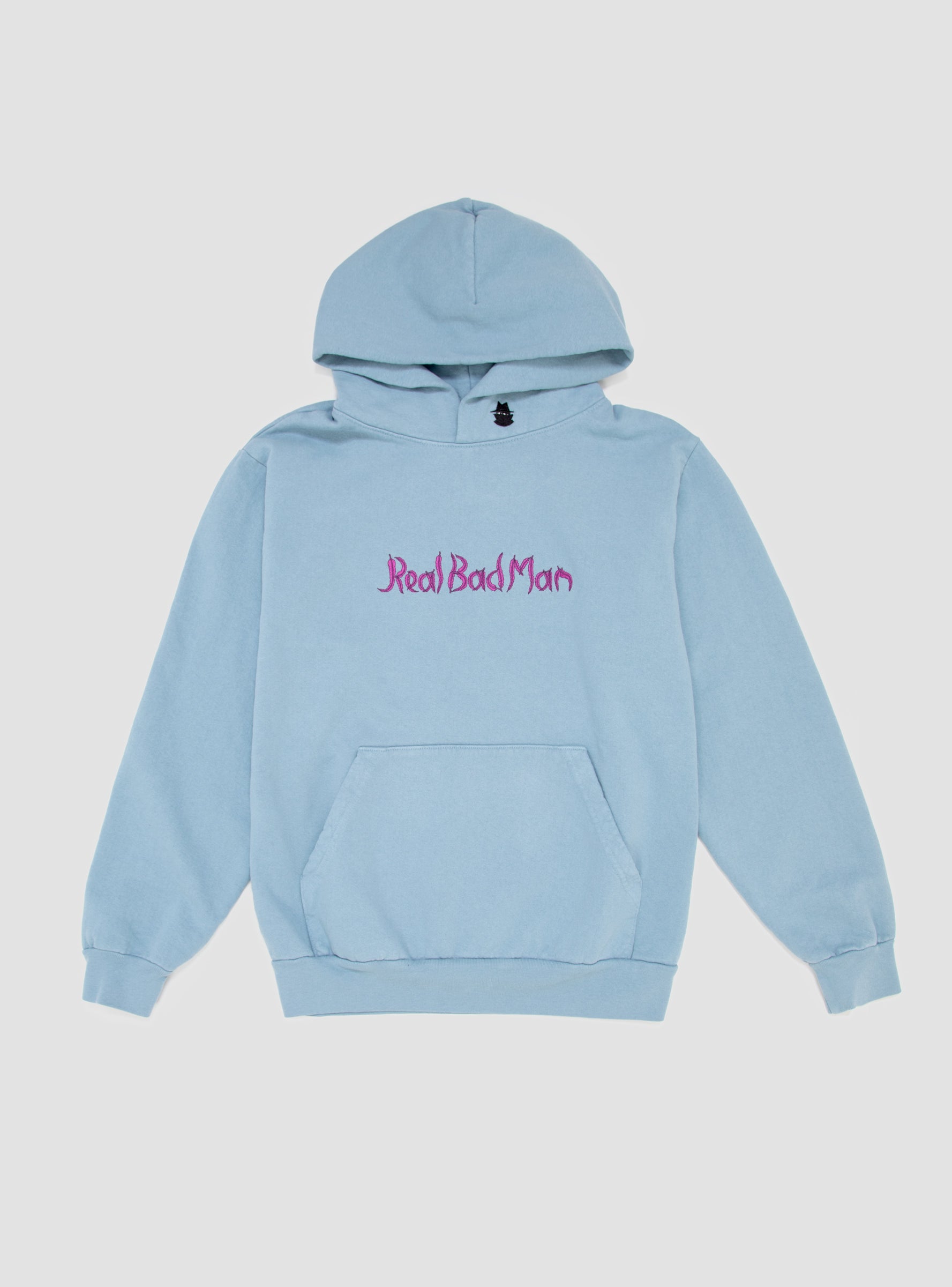  Real Bad Man Loose Leaf Hoodie Sky