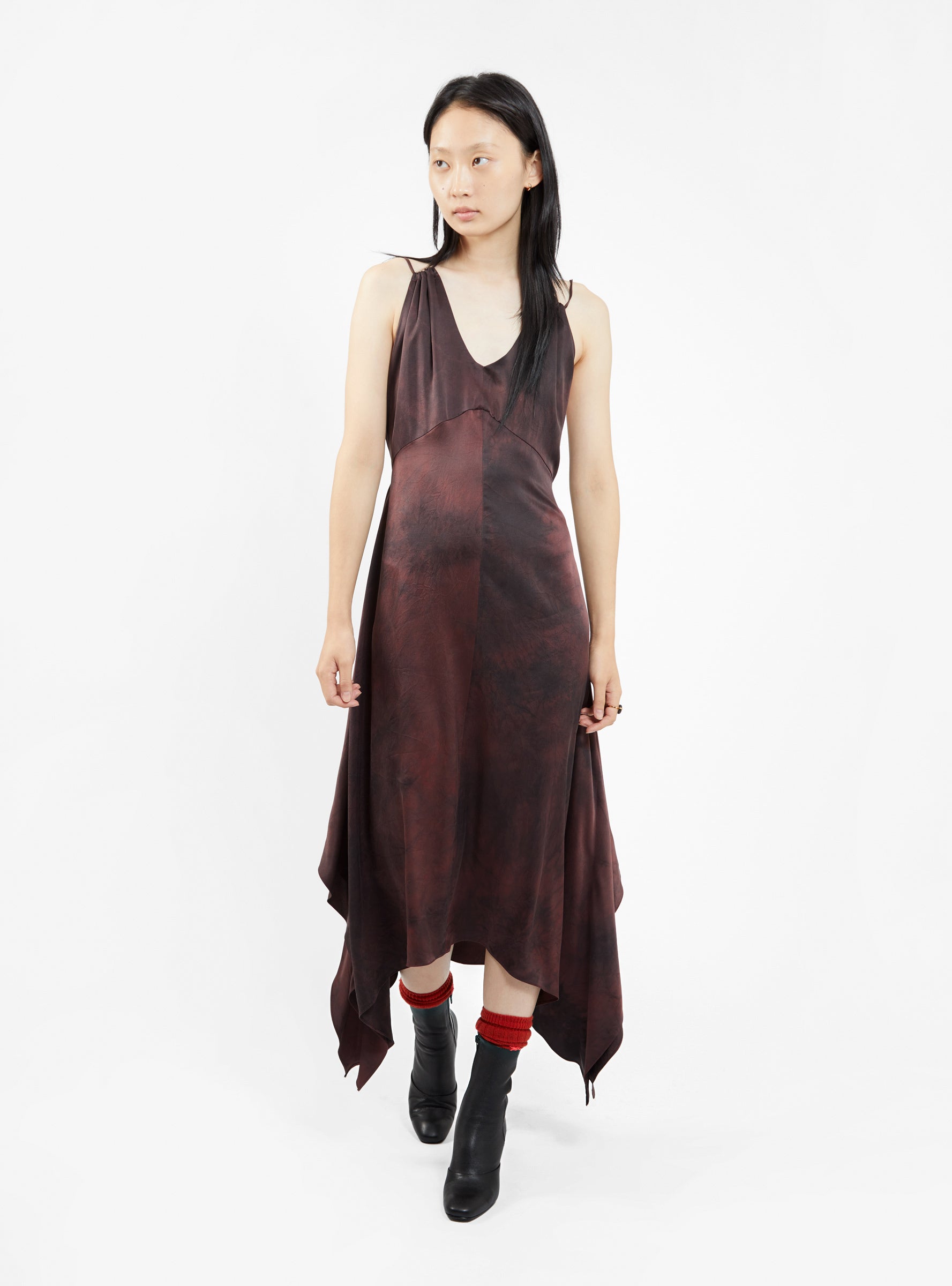  Rachel Comey Larimar Silk Dress Pinot Red