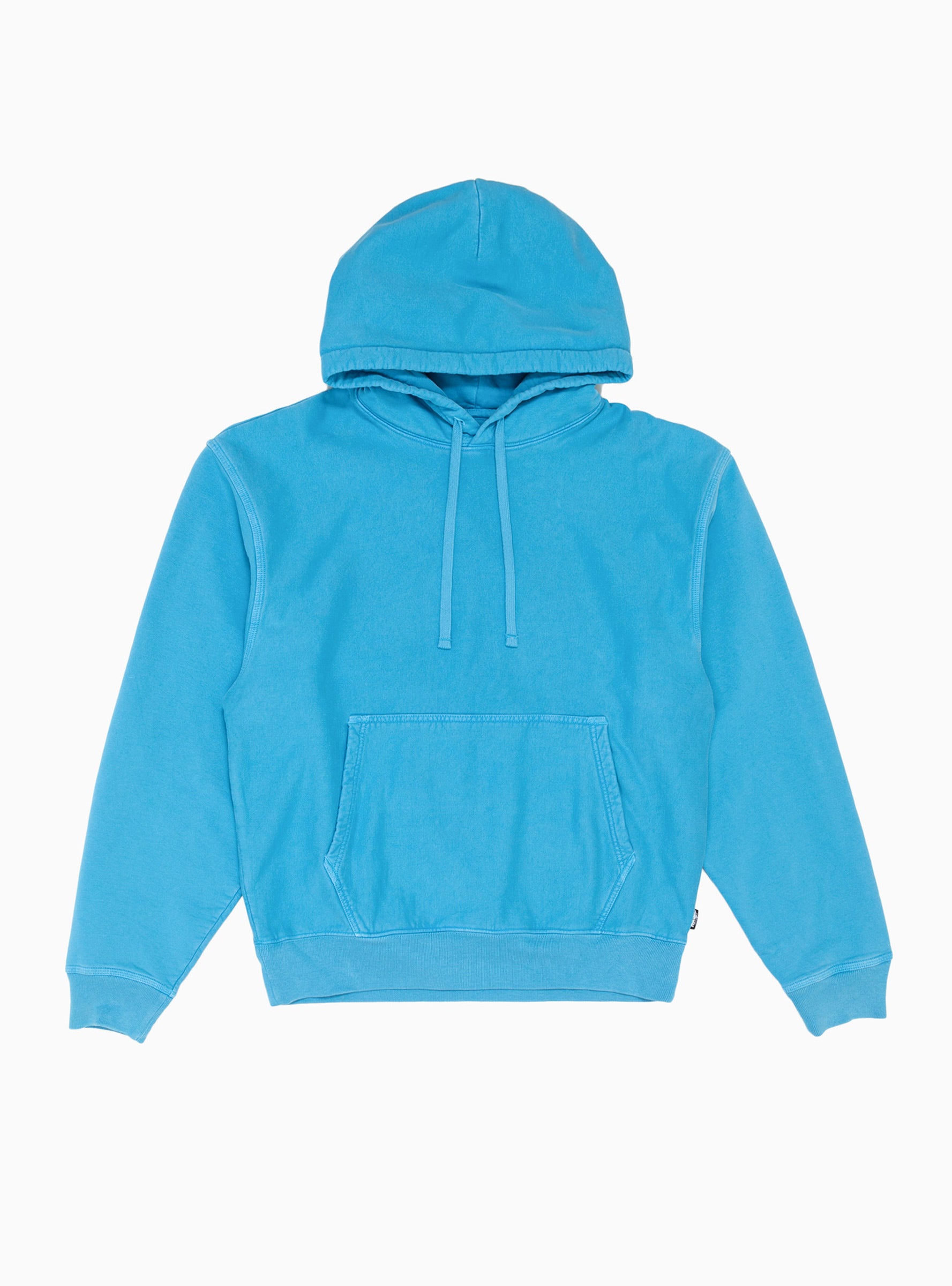  Stüssy Pigment Dyed Fleece Hoodie Blue