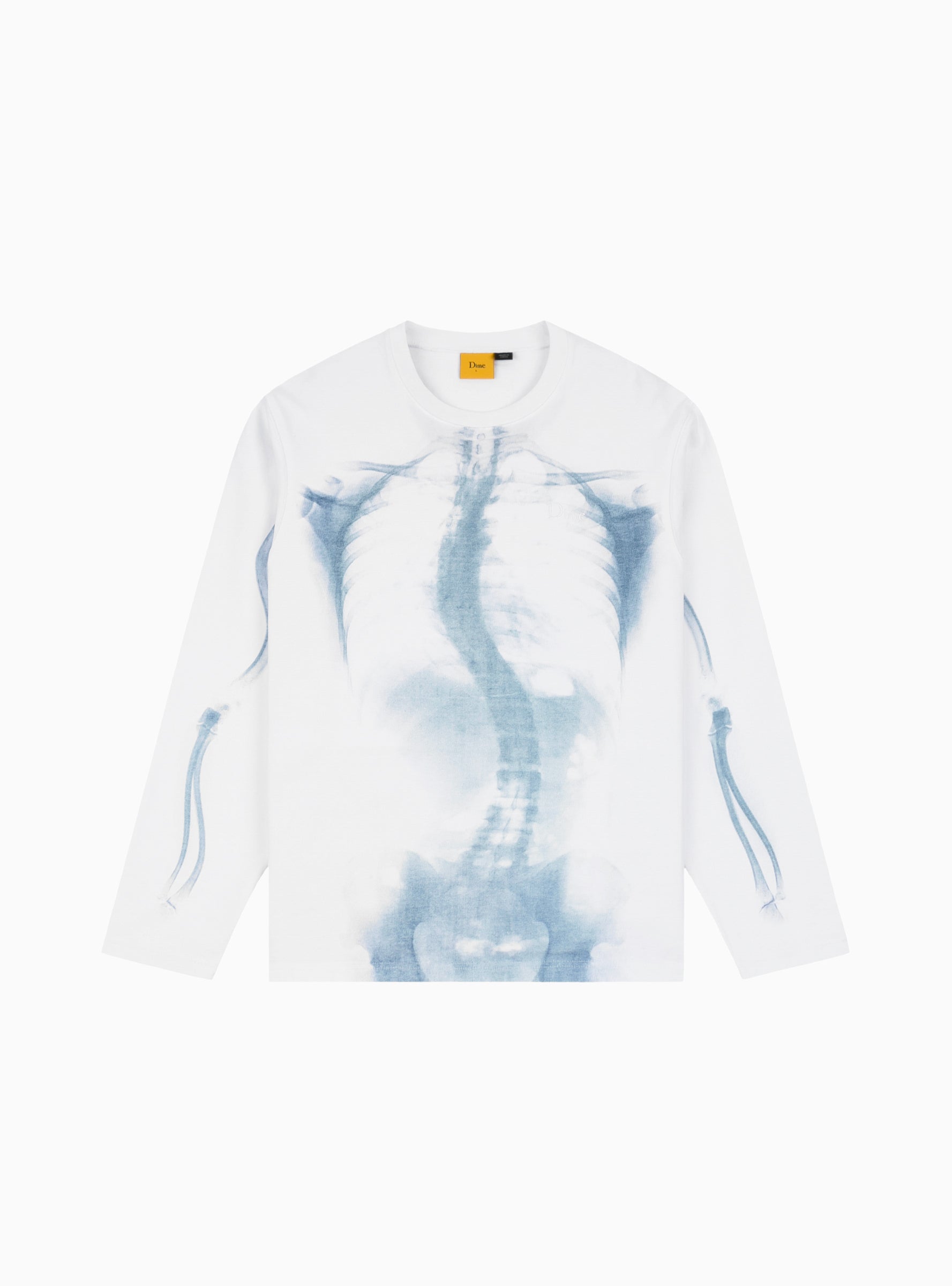  DIME Wave Bones Terry LS Shirt White